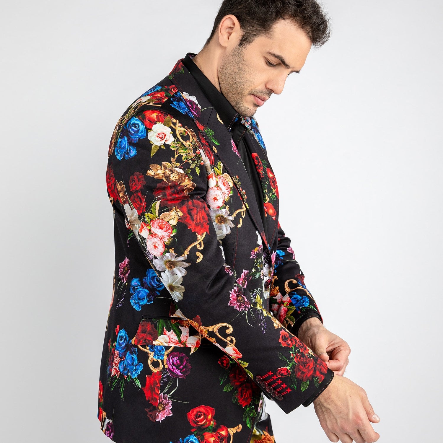 FLORAL PRINTED 2 PIECE SUIT - Premium Men's Patterned Shirt by Claudio Lugli | Bold Design, Tailored Fit, Best Printed Shirts