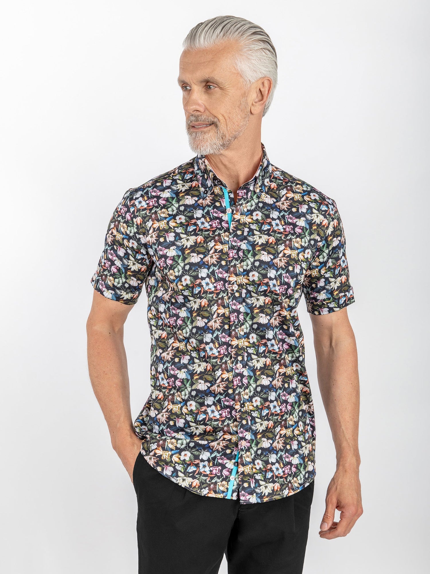 FLORAL SHORT SLEEVE SHIRT - Claudio Lugli Shirts