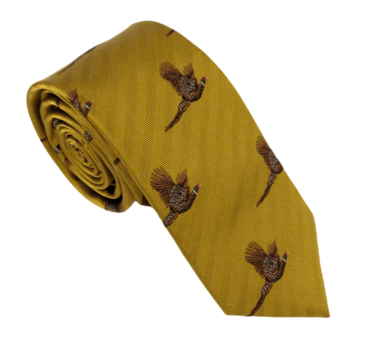 Flying Pheasant Country Silk Neck - Tie by Van Buck - Claudio Lugli Shirts