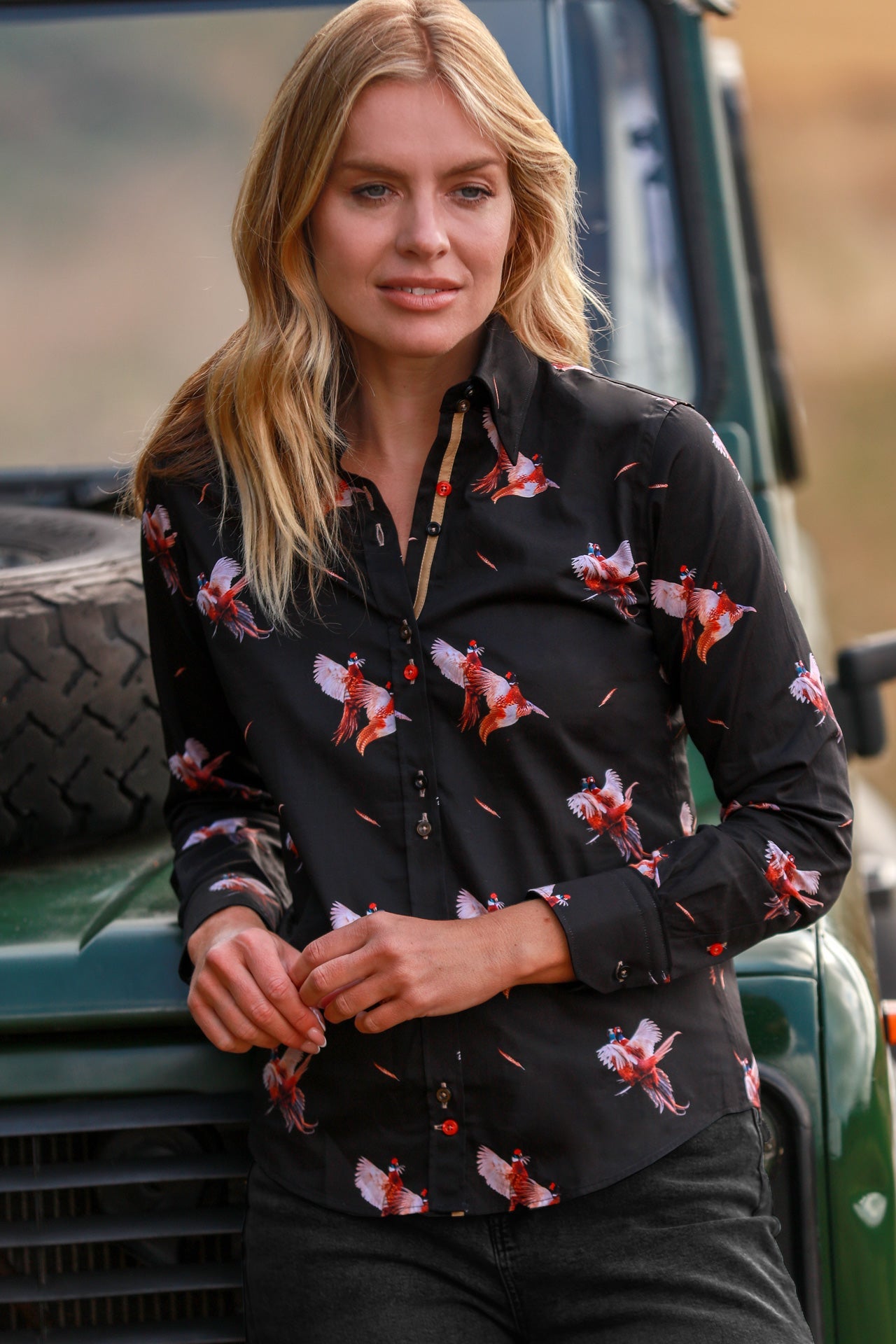 FLYING PHEASANT WOMENS PRINT SHIRT – Premium Men's Patterned Shirt by Claudio Lugli | Bold Design, Tailored Fit, Best Printed Shirts