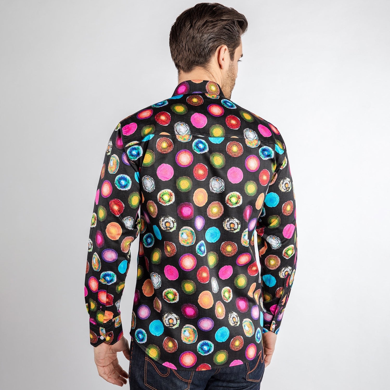 GEODES AND GEMSTONES PRINT SHIRT - Premium Men's Patterned Shirt by Claudio Lugli | Bold Design, Tailored Fit, Best Printed Shirts