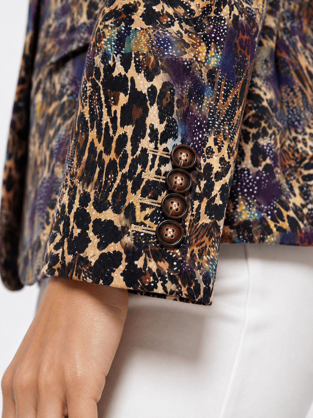 Gilded Instinct Leopard Print Blazer - Claudio Lugli Shirts