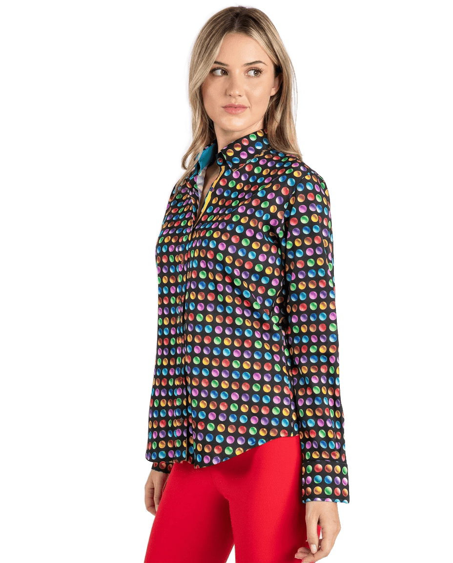 Golf Balls Womens Print Shirt - Claudio Lugli Shirts