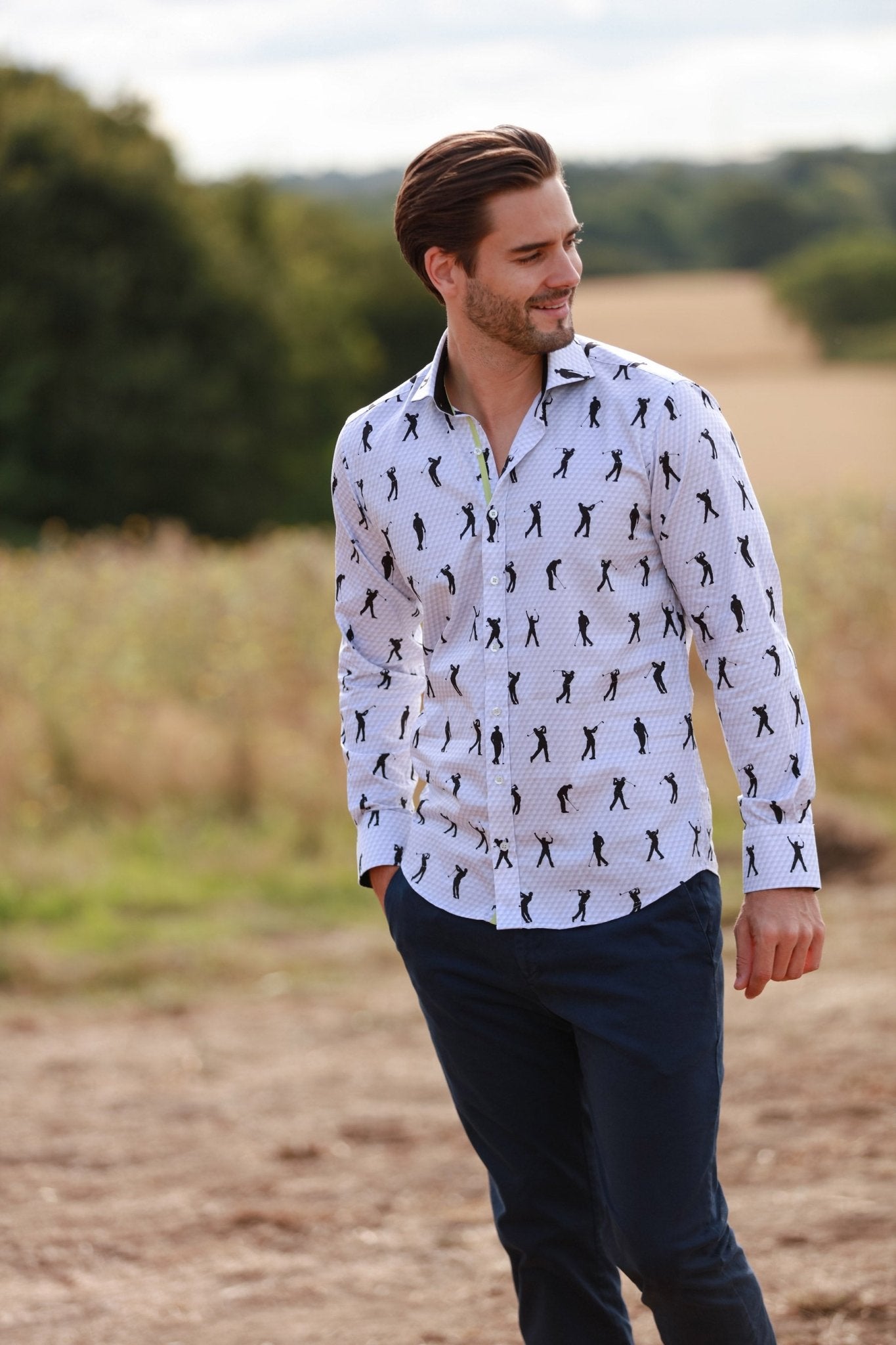 GOLF SWING PRINT SHIRT - Claudio Lugli Shirts