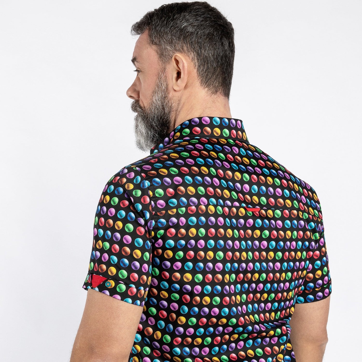 GROOVED POLKA SHORT SLEEVE SHIRT - Premium Men's Patterned Shirt by Claudio Lugli | Bold Design, Tailored Fit, Best Printed Shirts