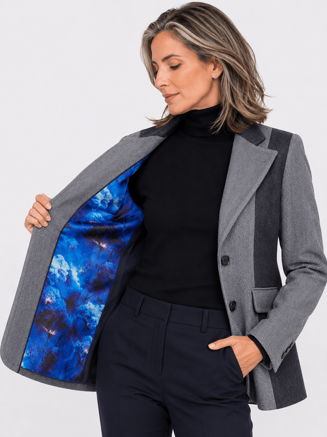 HERITAGE HERRINGBONE RIDING WOMENS JACKET - Claudio Lugli Shirts