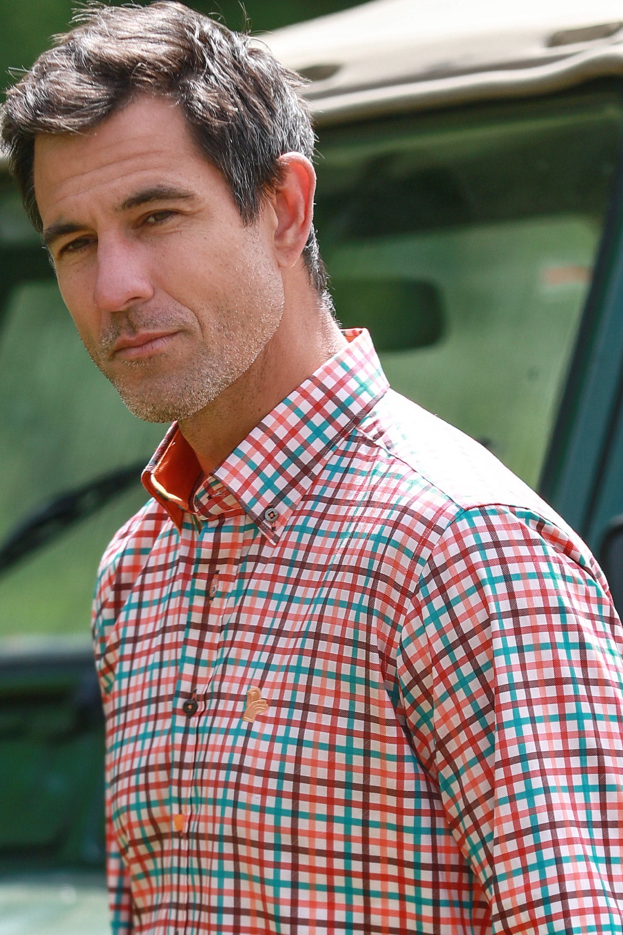 HERITAGE TATTERSALL CHECK CL2534 BROWN - Claudio Lugli Shirts