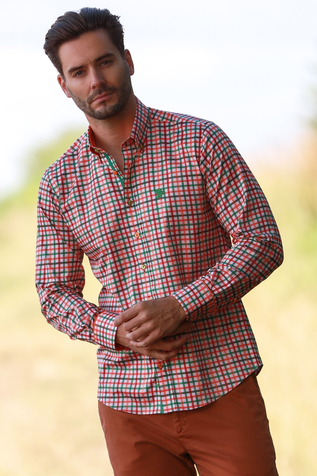 HERITAGE TATTERSALL CHECK CL2535 GREEN - Claudio Lugli Shirts