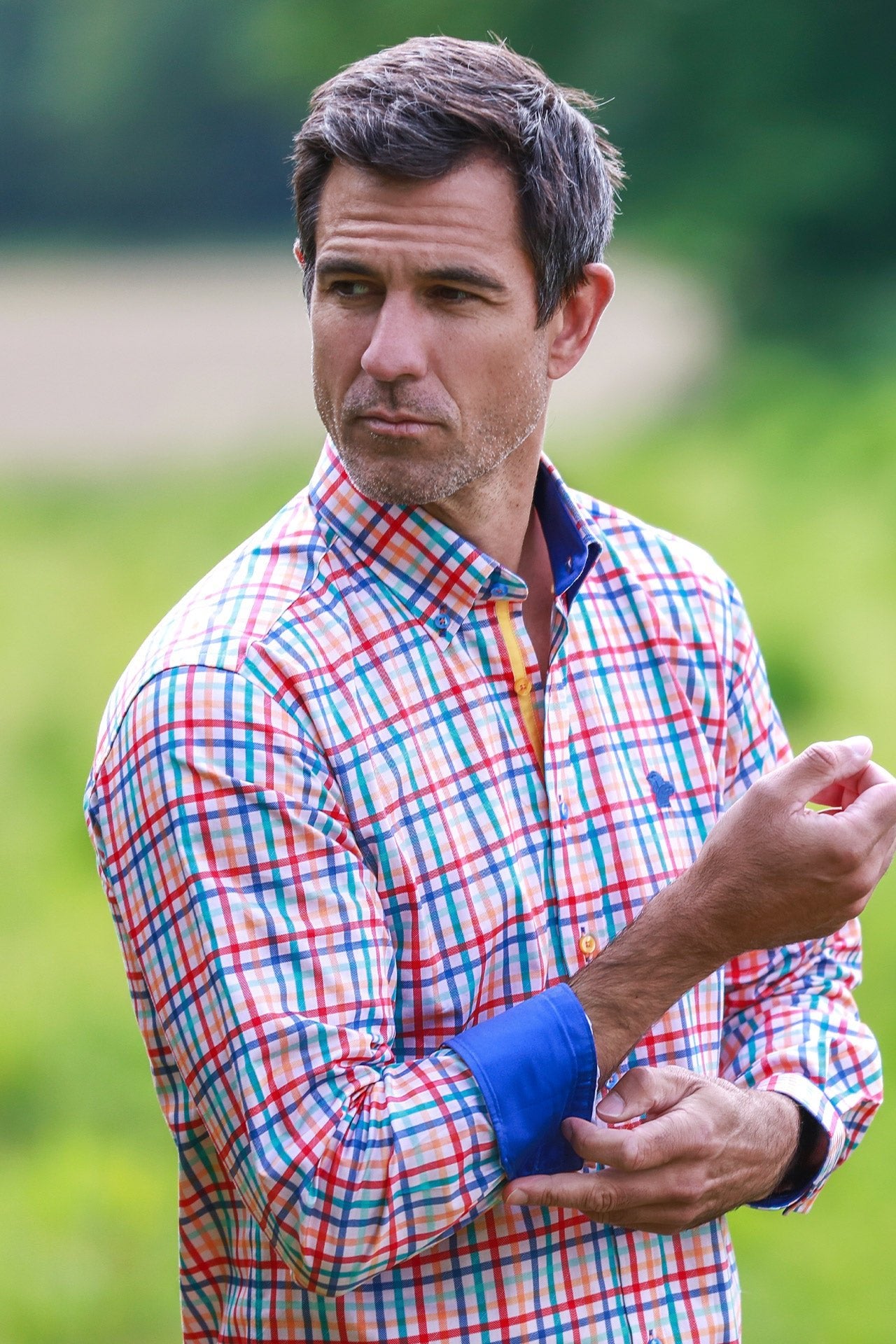 HERITAGE TATTERSALL CHECK CL2536 MULTICOLOR - Claudio Lugli Shirts