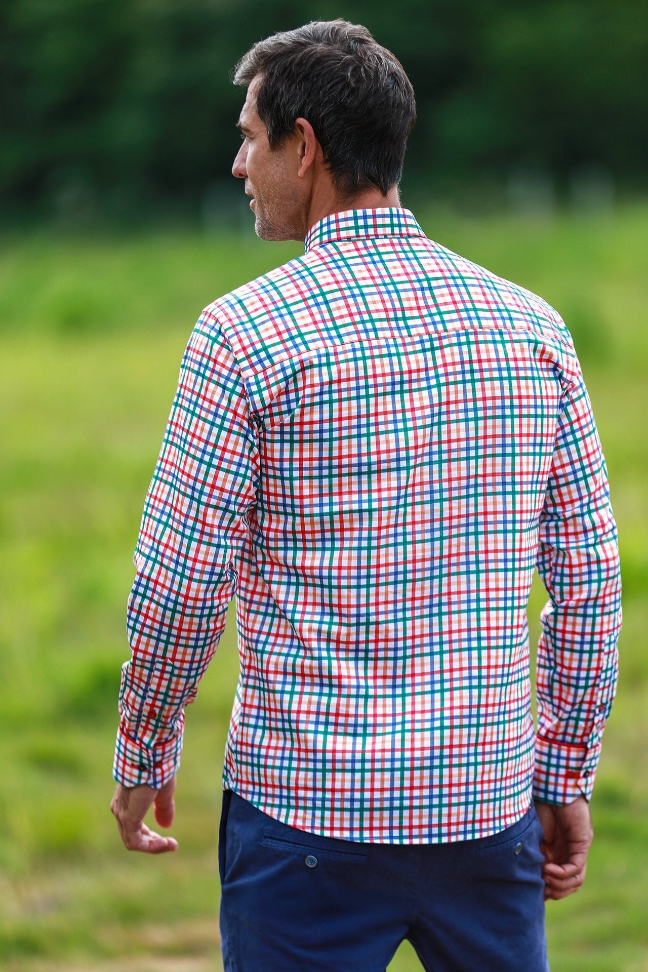 HERITAGE TATTERSALL CHECK CL2538 WHITE - Claudio Lugli Shirts