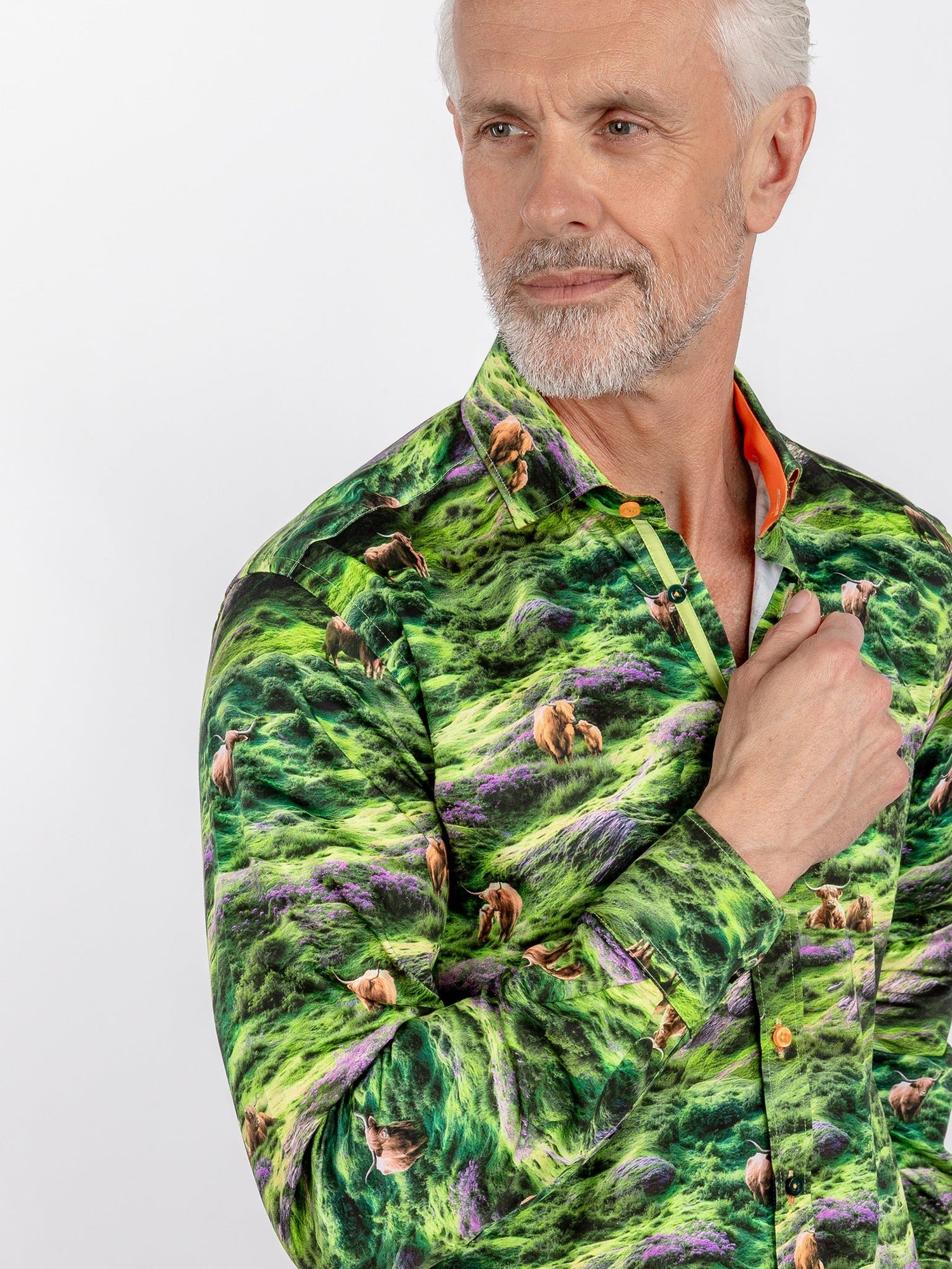 Highland Cow Photographic Print Shirt - Claudio Lugli Shirts