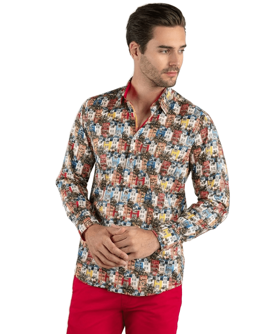 Holiday Houses Exotic Print Shirt - Claudio Lugli Shirts