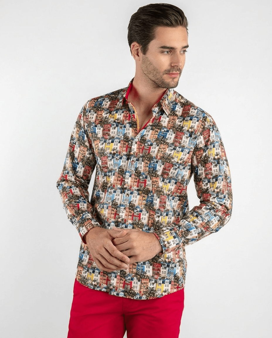 Holiday Houses Exotic Print Shirt - Claudio Lugli Shirts