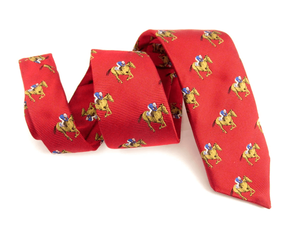 Horse Racing Silk Tie by Van Buck – Premium Men's Patterned Shirt by Claudio Lugli | Bold Design, Tailored Fit, Best Printed Shirts