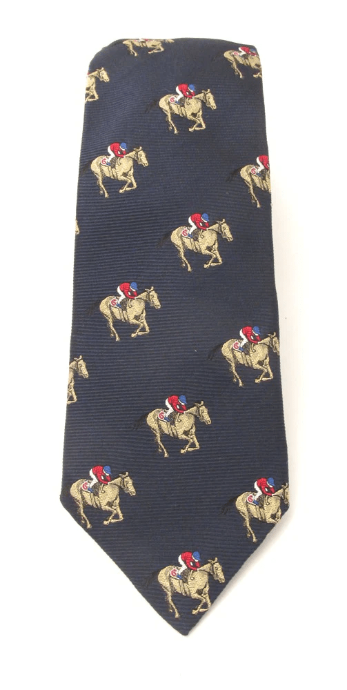 Horse Racing Silk Tie by Van Buck – Premium Men's Patterned Shirt by Claudio Lugli | Bold Design, Tailored Fit, Best Printed Shirts