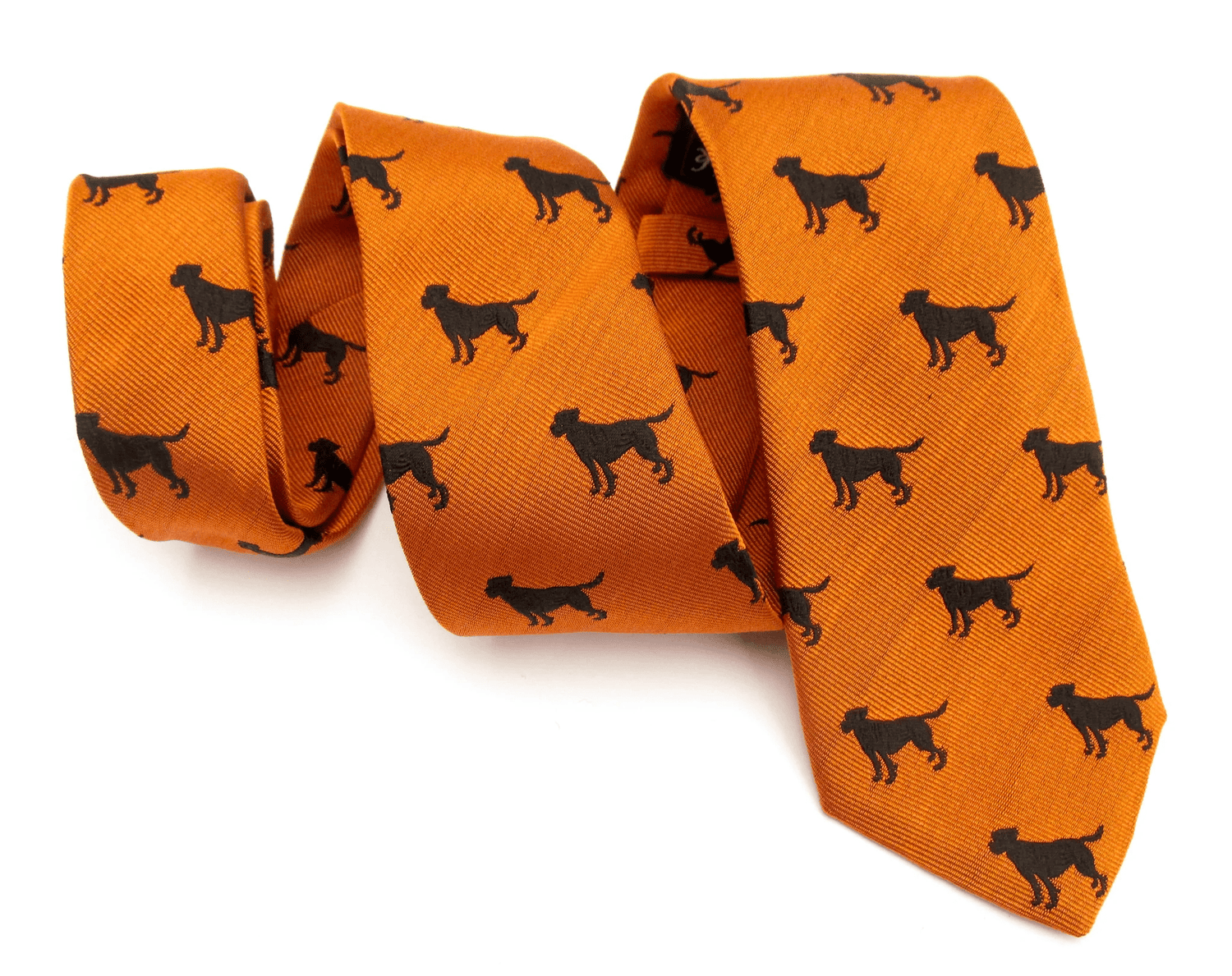 Labrador Country Silk Neck-Tie by Van Buck – Premium Men's Patterned Shirt by Claudio Lugli | Bold Design, Tailored Fit, Best Printed Shirts