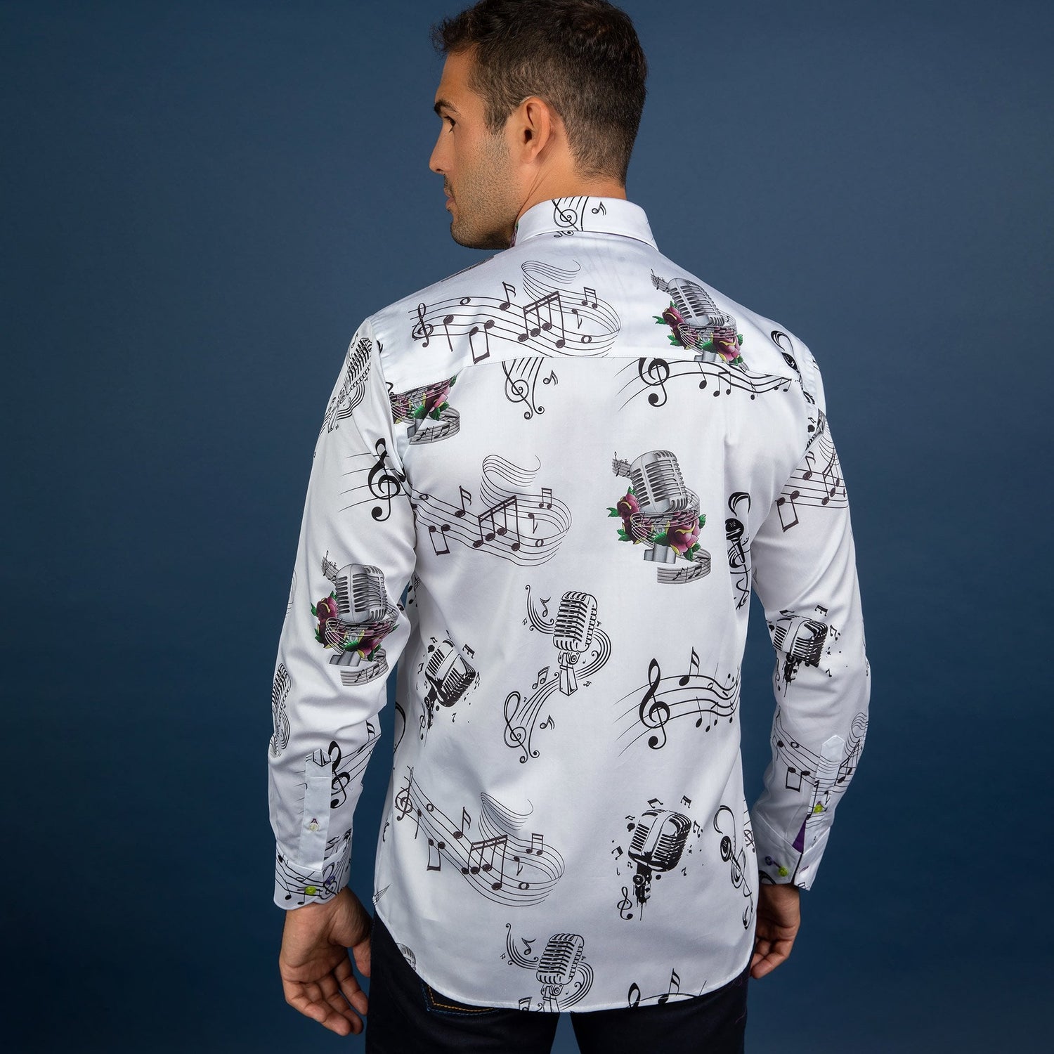 LEAD SINGER PRINT SHIRT - Premium Men's Patterned Shirt by Claudio Lugli | Bold Design, Tailored Fit, Best Printed Shirts