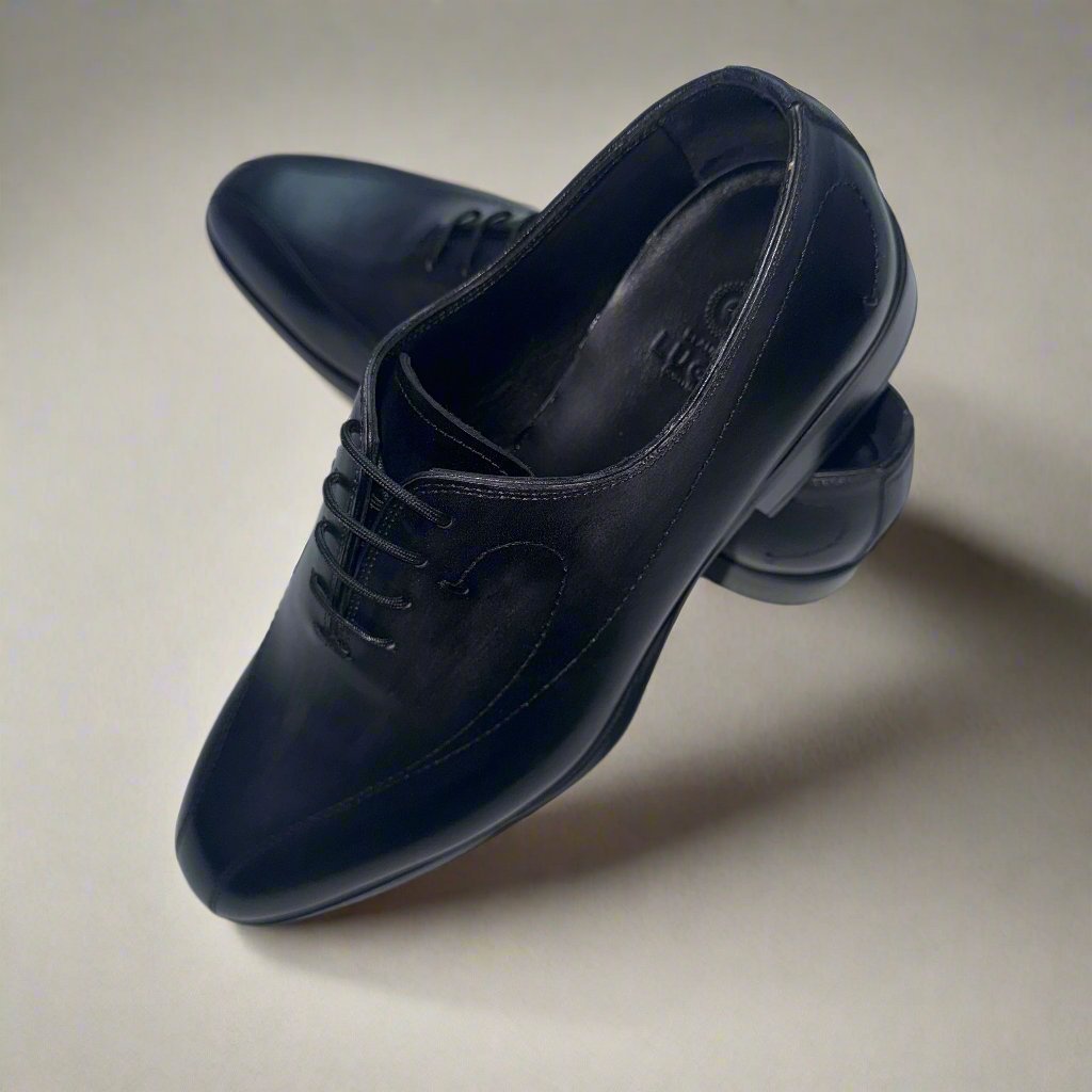 LEATHER HAND PAINTED SHOE - O - 02 - 9337 - Premium Men's Patterned Shirt by Claudio Lugli | Bold Design, Tailored Fit, Best Printed Shirts