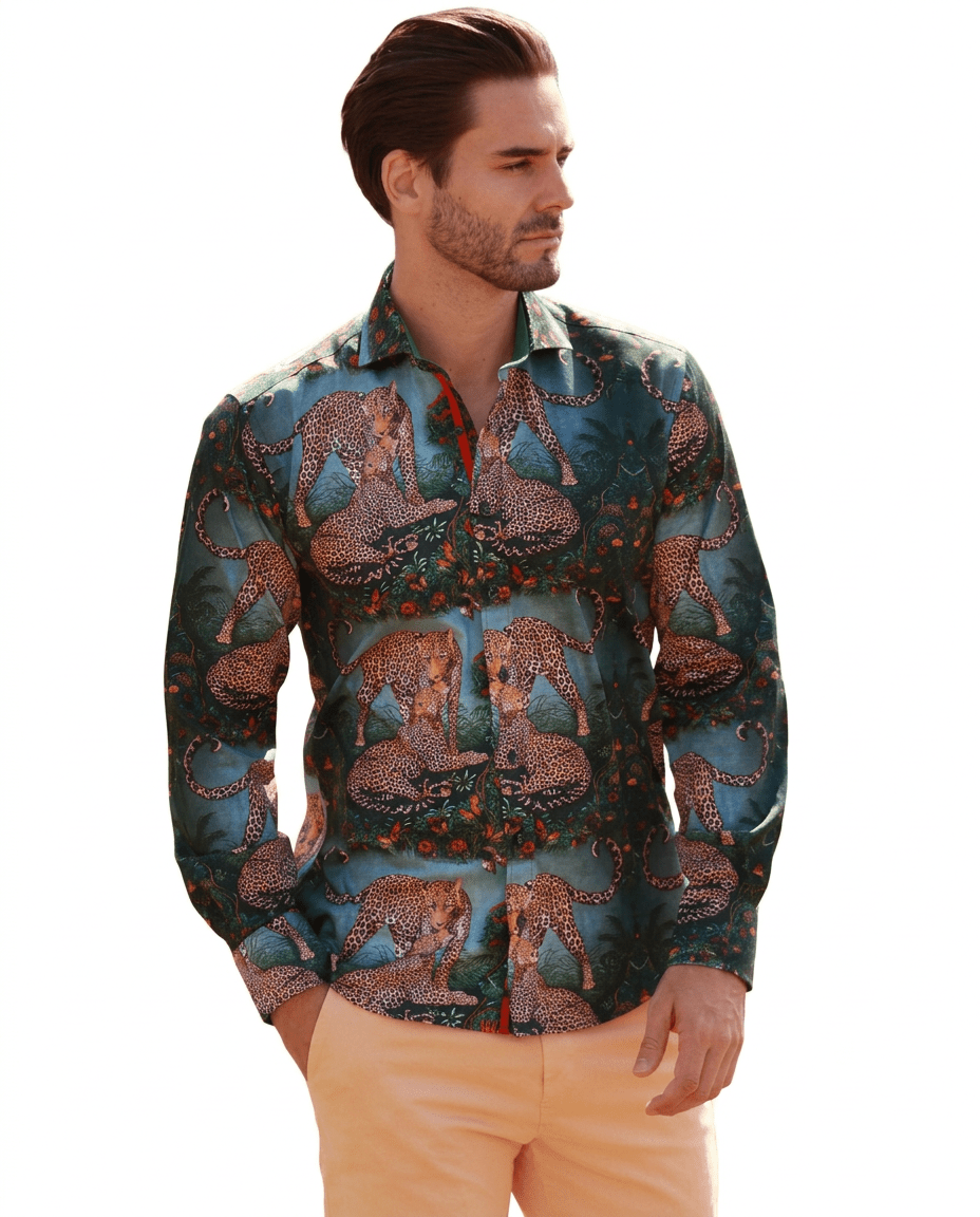 Leopard Safari Print Shirt - Claudio Lugli Shirts