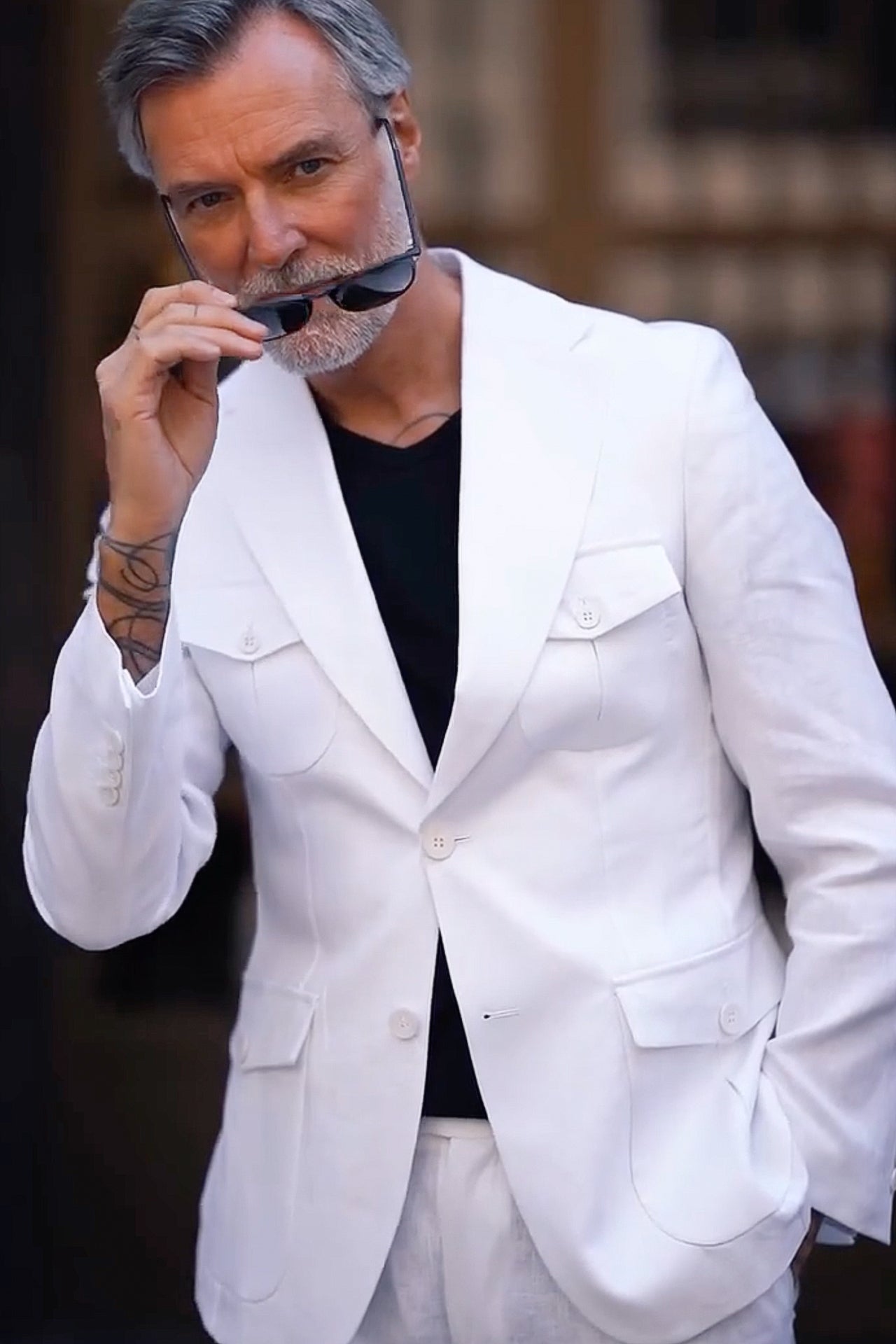 LINEN SUIT - Premium Men's Patterned Shirt by Claudio Lugli | Bold Design, Tailored Fit, Best Printed Shirts