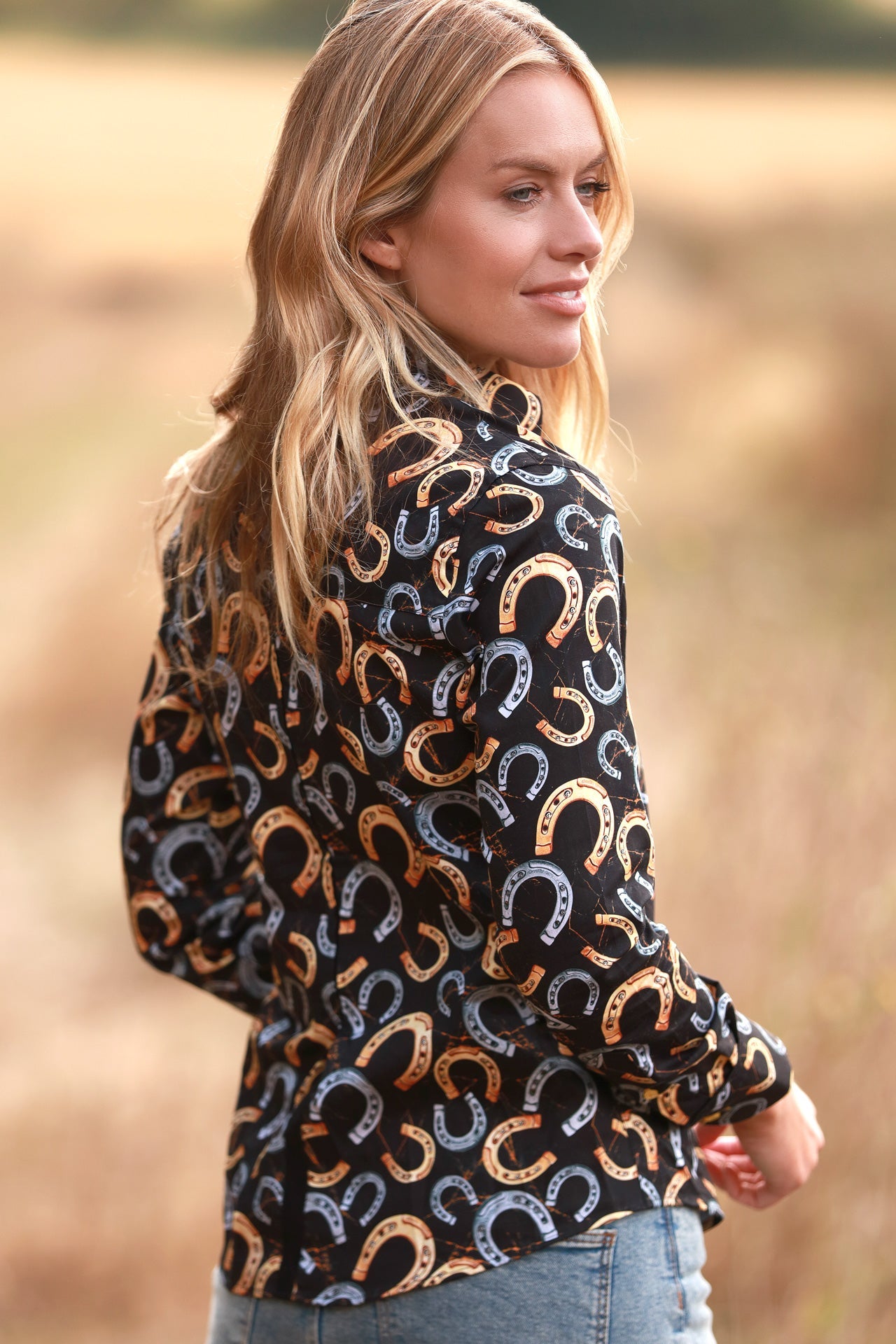 LUCKY CHARM HORSESHOE WOMENS PRINT SHIRT - Premium Men's Patterned Shirt by Claudio Lugli | Bold Design, Tailored Fit, Best Printed Shirts