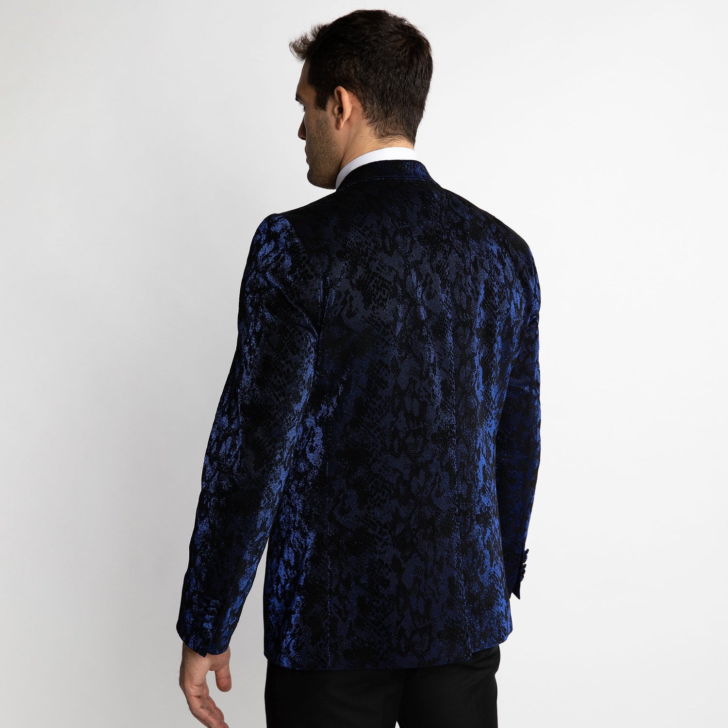 LUXURY FITTED SNAKE SKIN DINNER JACKET - Premium Men's Patterned Shirt by Claudio Lugli | Bold Design, Tailored Fit, Best Printed Shirts