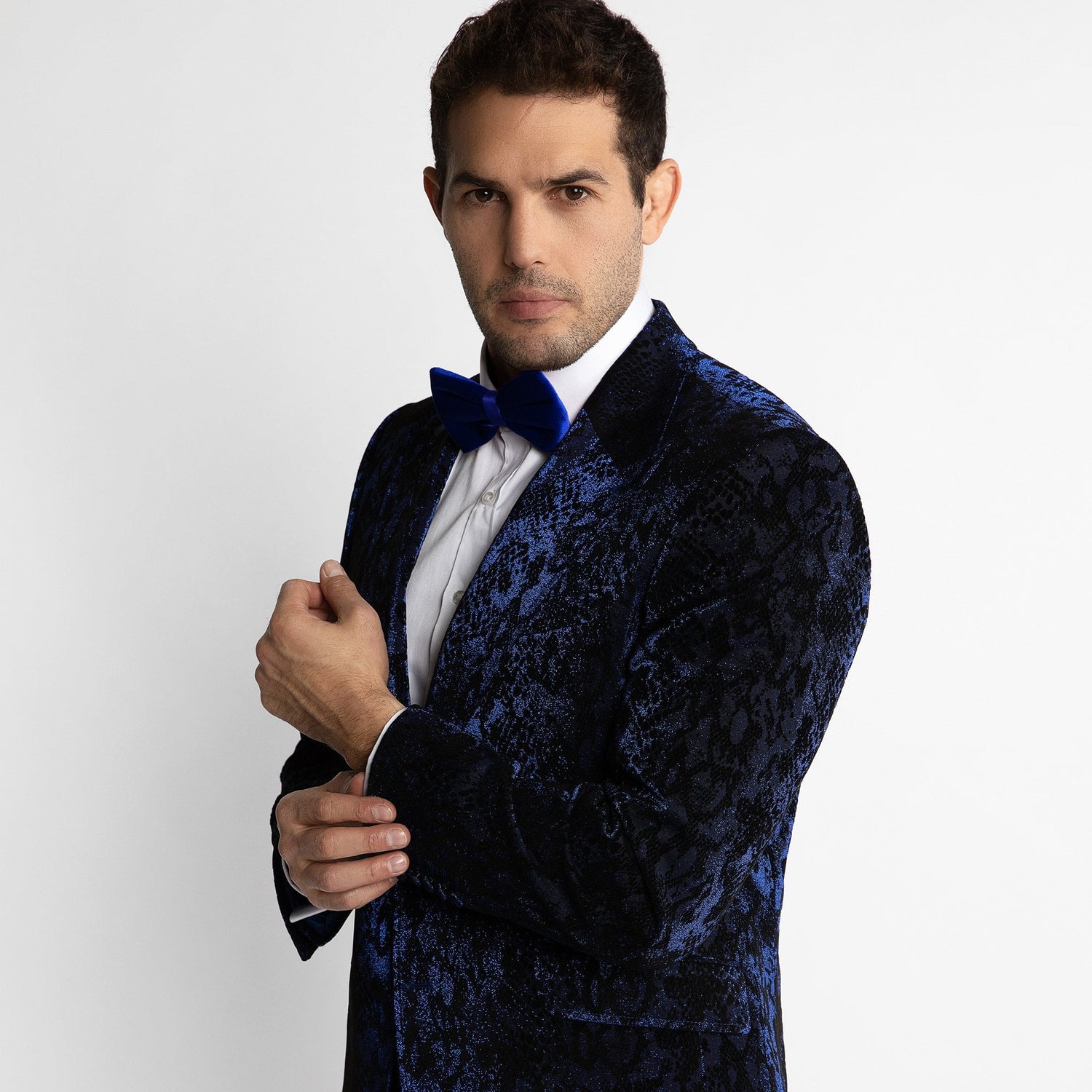 LUXURY FITTED SNAKE SKIN DINNER JACKET - Premium Men's Patterned Shirt by Claudio Lugli | Bold Design, Tailored Fit, Best Printed Shirts