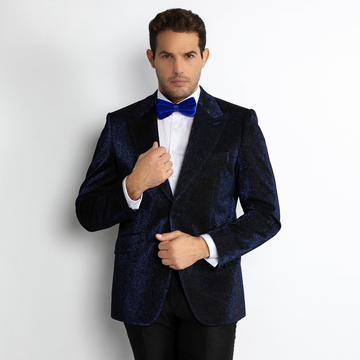 LUXURY FITTED SPARKLING DINNER JACKET – Premium Men's Patterned Shirt by Claudio Lugli | Bold Design, Tailored Fit, Best Printed Shirts