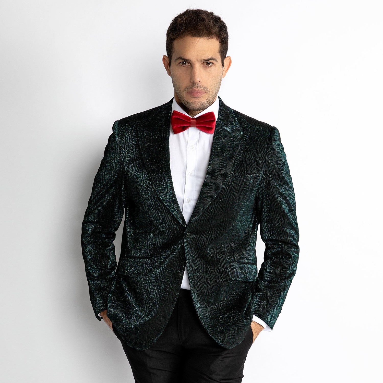 LUXURY FITTED SPARKLING DINNER JACKET – Premium Men's Patterned Shirt by Claudio Lugli | Bold Design, Tailored Fit, Best Printed Shirts