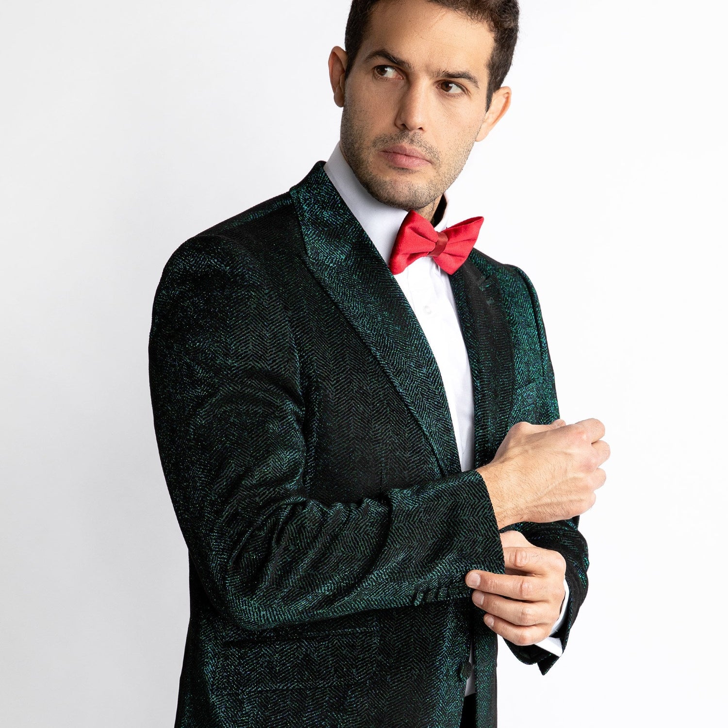 LUXURY FITTED SPARKLING DINNER JACKET – Premium Men's Patterned Shirt by Claudio Lugli | Bold Design, Tailored Fit, Best Printed Shirts