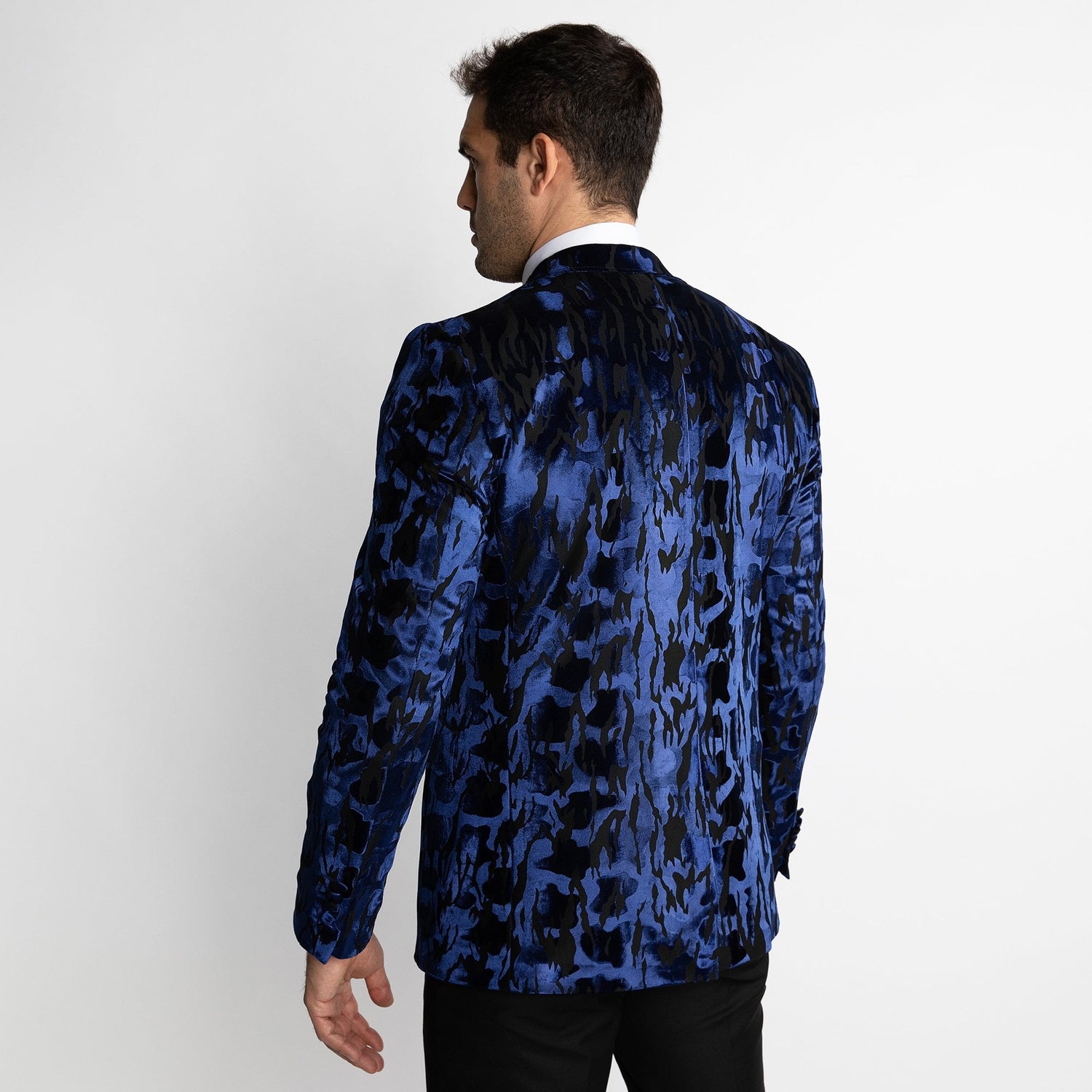 LUXURY FITTED ZEBRA PRINT DINNER JACKET - Premium Men's Patterned Shirt by Claudio Lugli | Bold Design, Tailored Fit, Best Printed Shirts