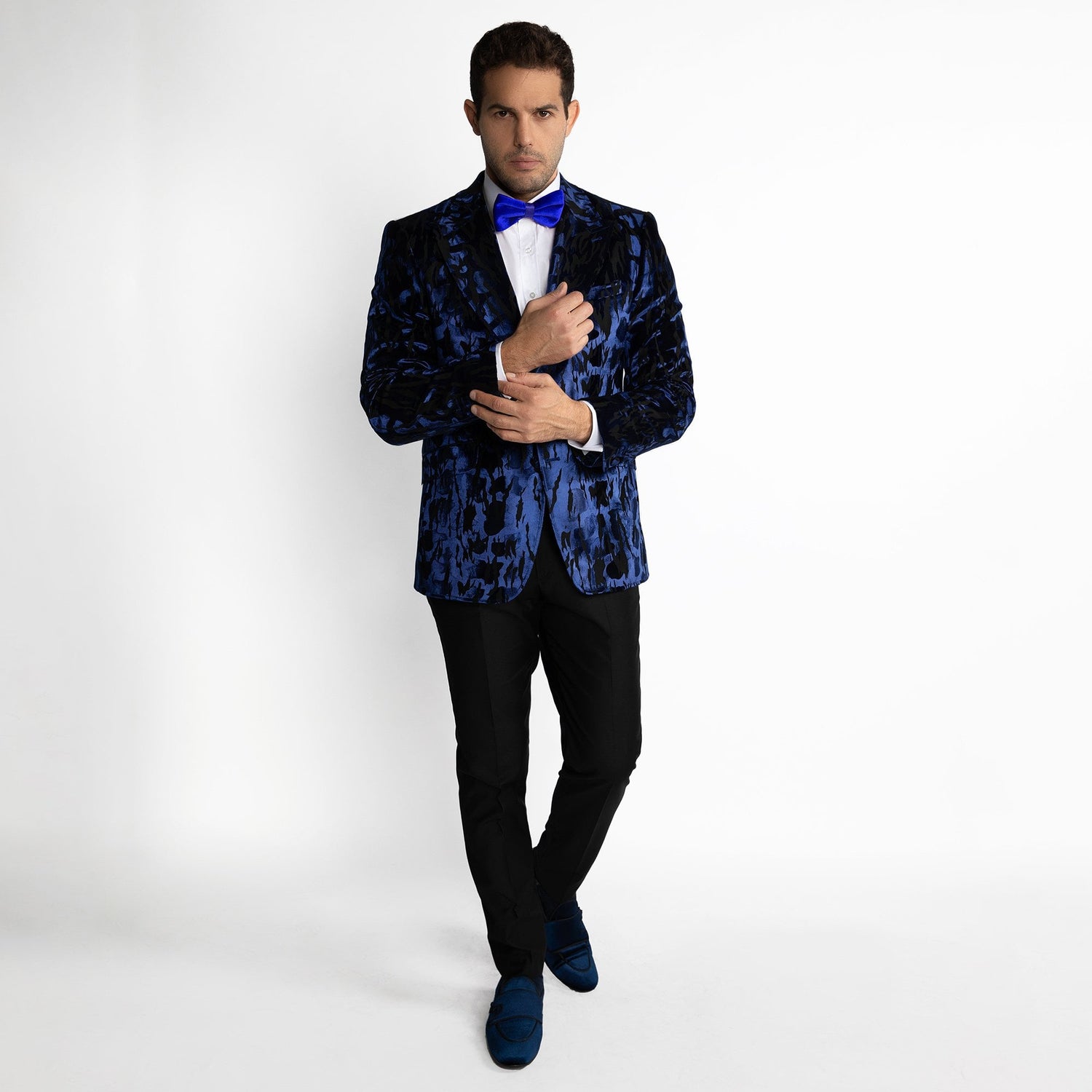 LUXURY FITTED ZEBRA PRINT DINNER JACKET - Premium Men's Patterned Shirt by Claudio Lugli | Bold Design, Tailored Fit, Best Printed Shirts