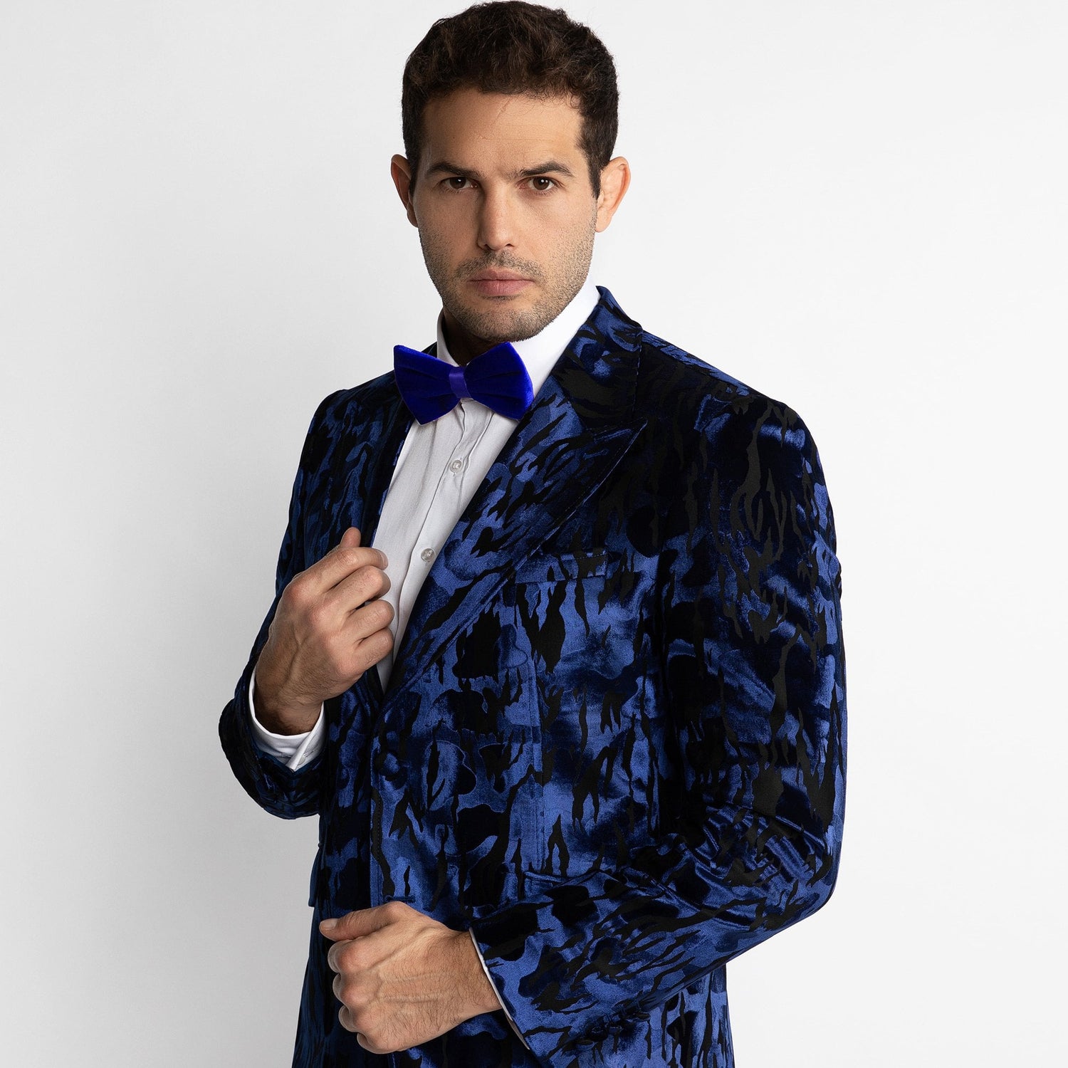 LUXURY FITTED ZEBRA PRINT DINNER JACKET - Premium Men's Patterned Shirt by Claudio Lugli | Bold Design, Tailored Fit, Best Printed Shirts