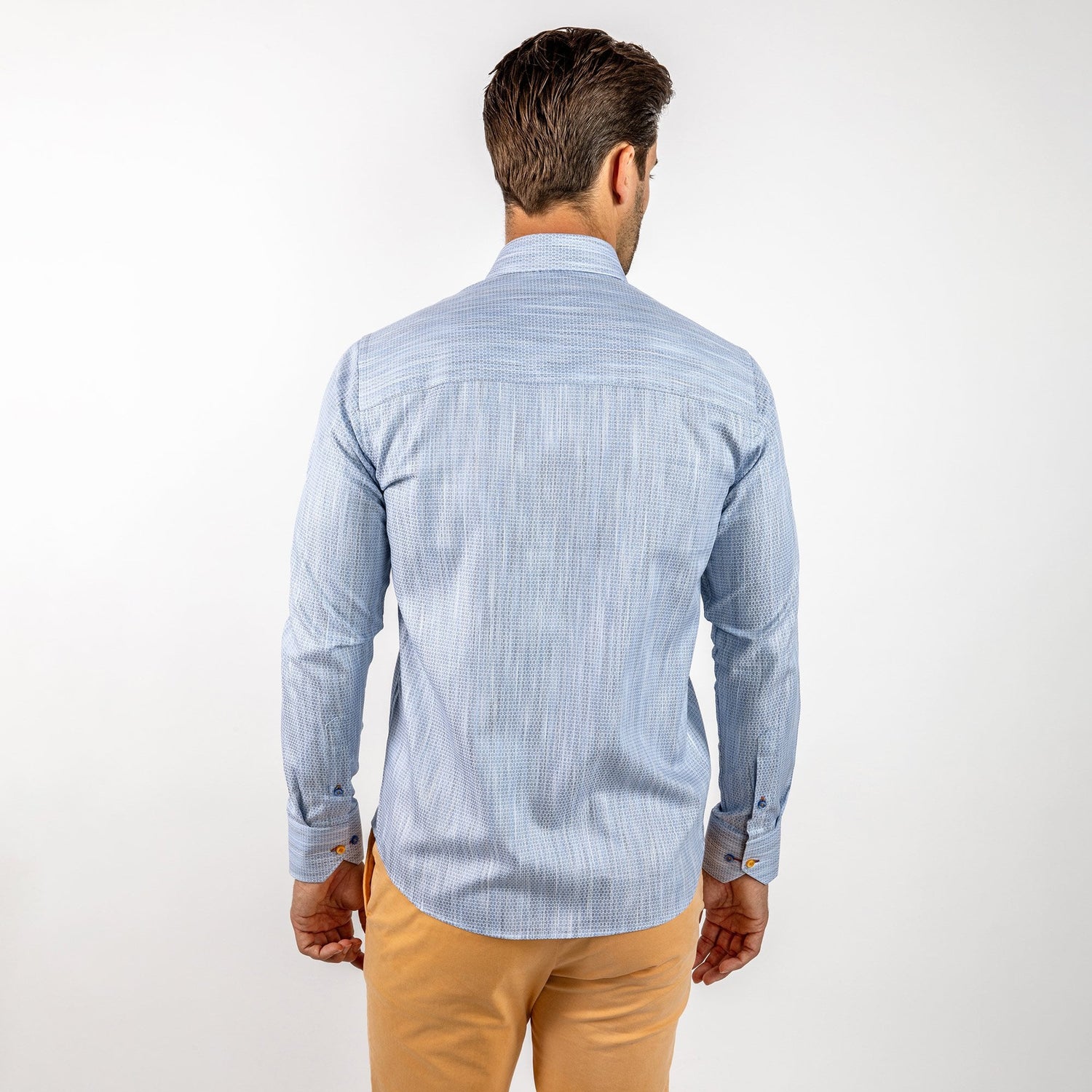 LUXURY KNITTED CLASSIC JACQUARD SHIRT – Premium Men's Patterned Shirt by Claudio Lugli | Bold Design, Tailored Fit, Best Printed Shirts