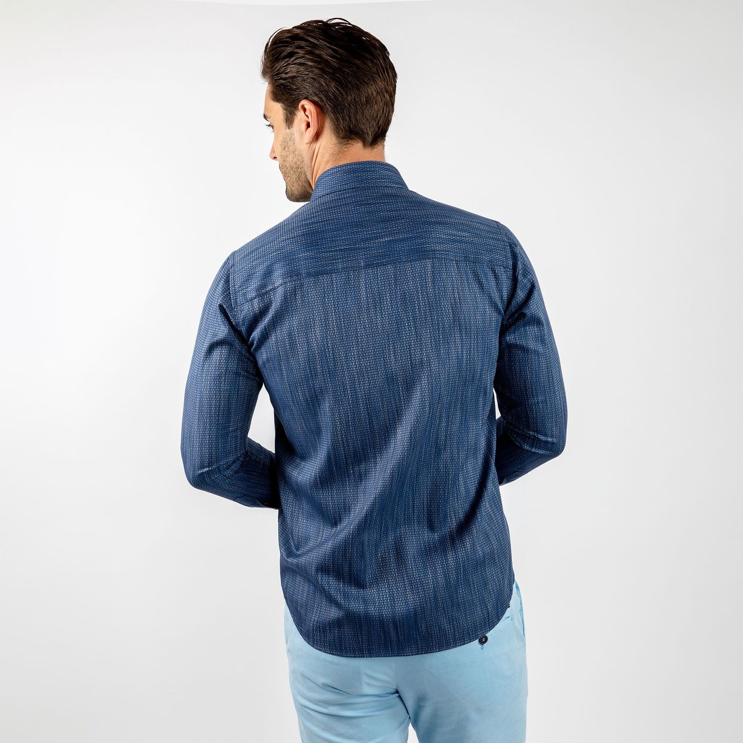 LUXURY KNITTED CLASSIC JACQUARD SHIRT – Premium Men's Patterned Shirt by Claudio Lugli | Bold Design, Tailored Fit, Best Printed Shirts