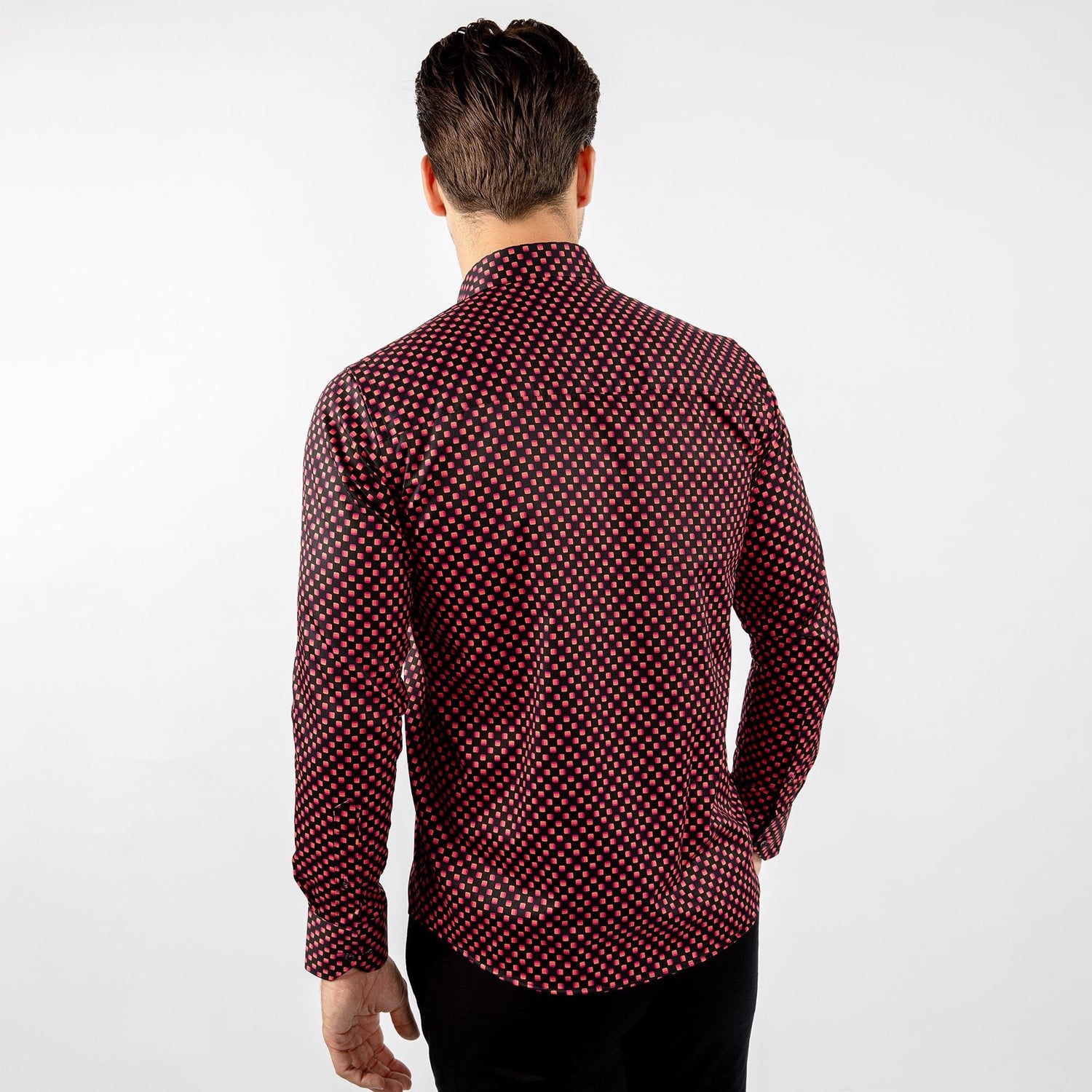 MIDNIGHT CLUB: CONTROL PAD PRINT SHIRT - Premium Men's Patterned Shirt by Claudio Lugli | Bold Design, Tailored Fit, Best Printed Shirts