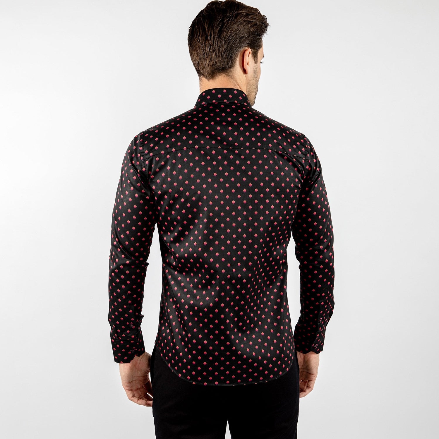 MIDNIGHT CLUB: LANTERN PRINT SHIRT - Premium Men's Patterned Shirt by Claudio Lugli | Bold Design, Tailored Fit, Best Printed Shirts