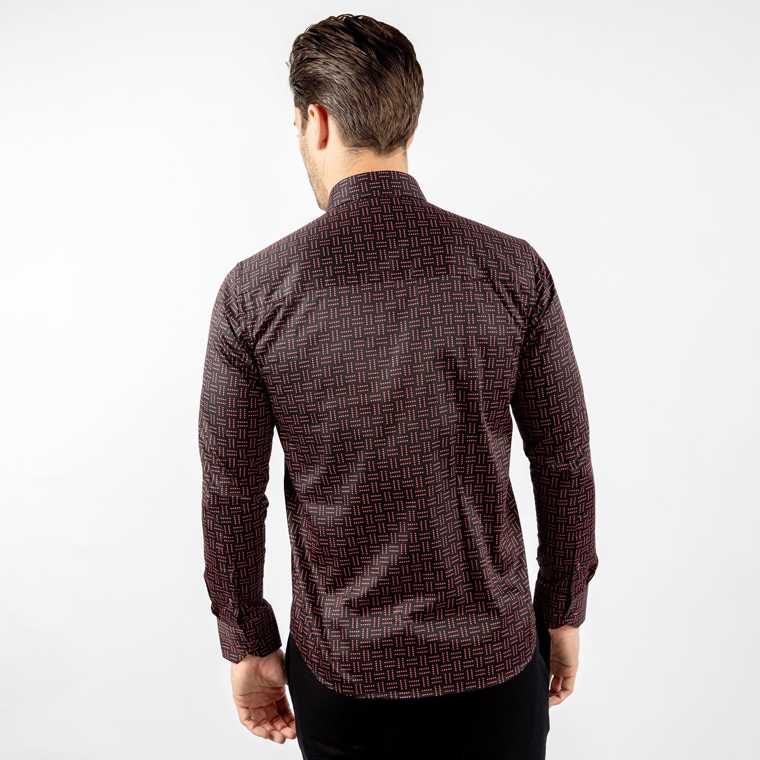 MIDNIGHT CLUB: MAINFRAME PRINT SHIRT - Premium Men's Patterned Shirt by Claudio Lugli | Bold Design, Tailored Fit, Best Printed Shirts