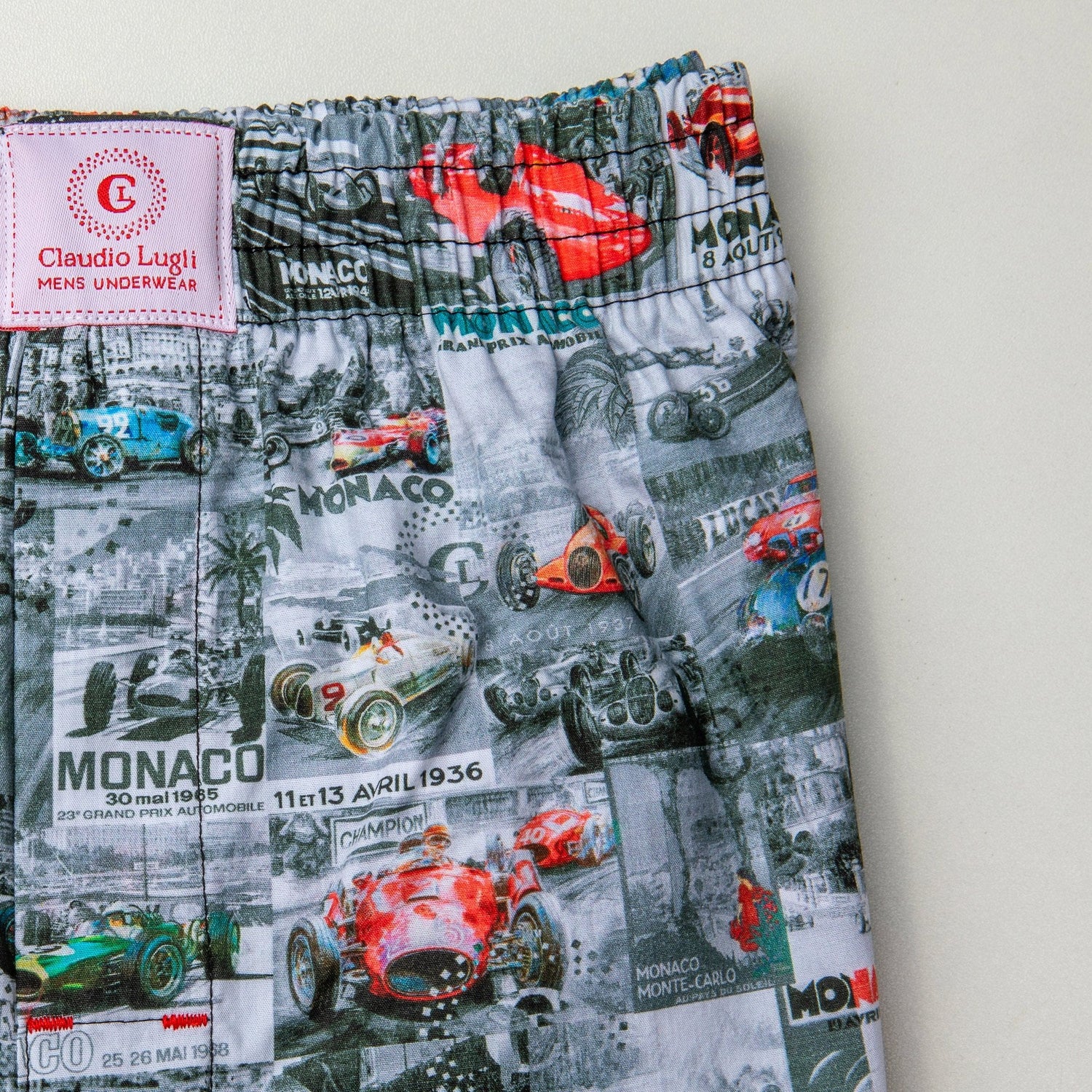 MONACO MONTAGE COTTON POPLIN PRINT BOXER SHORTS - Premium Men's Patterned Shirt by Claudio Lugli | Bold Design, Tailored Fit, Best Printed Shirts