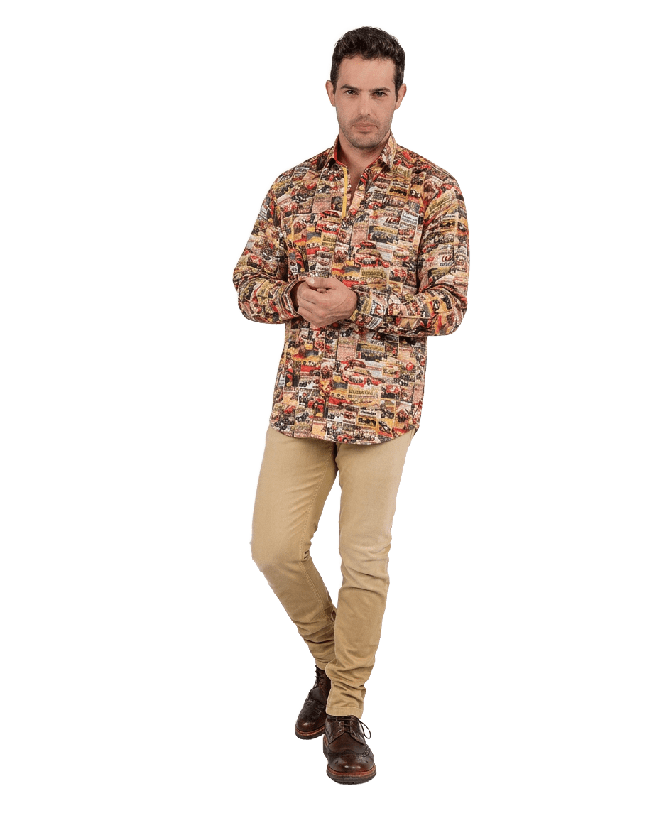 Monaco Montage Print Shirt - Claudio Lugli Shirts