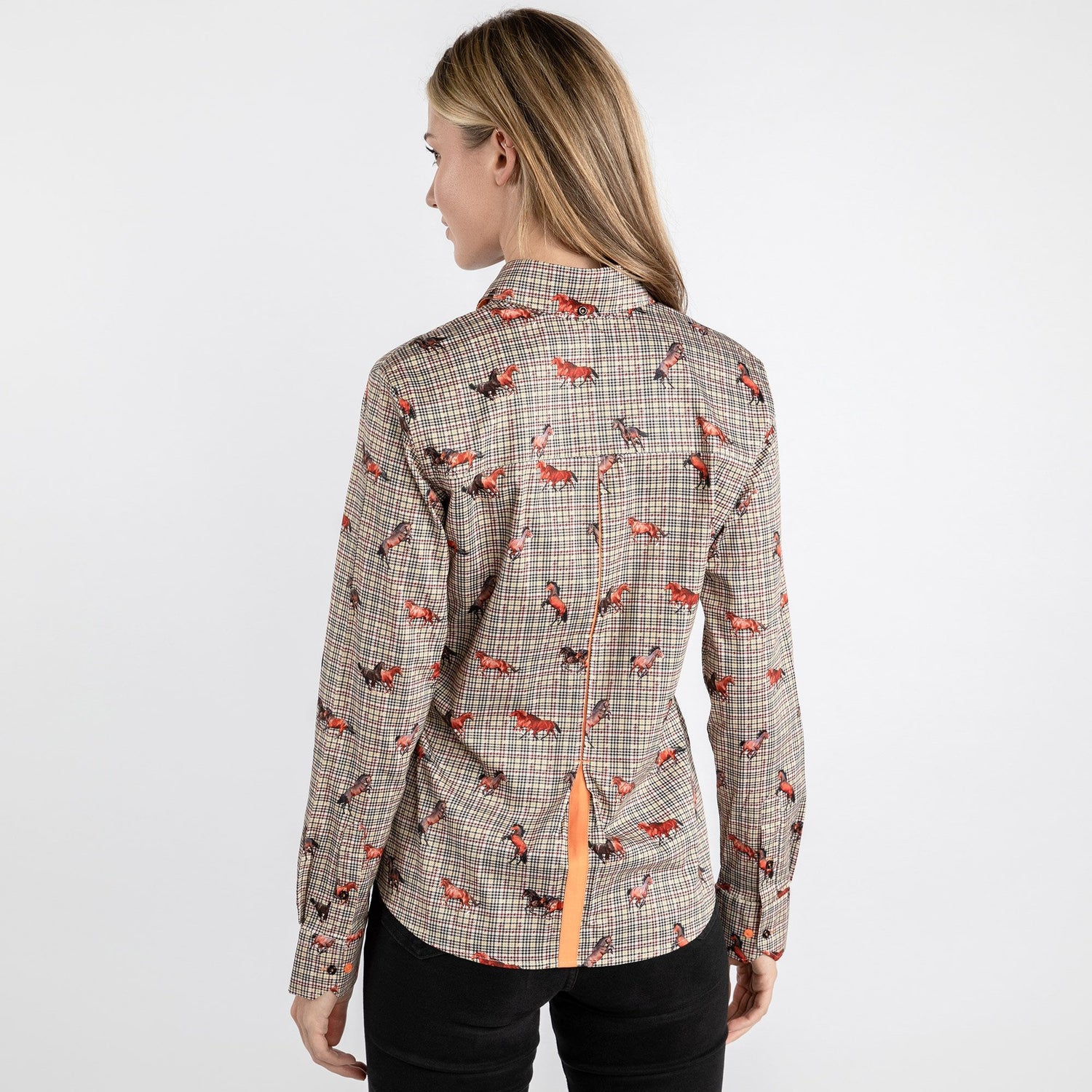 MUSTANG HORSE PRINT WOMENS SHIRT - Premium Men's Patterned Shirt by Claudio Lugli | Bold Design, Tailored Fit, Best Printed Shirts