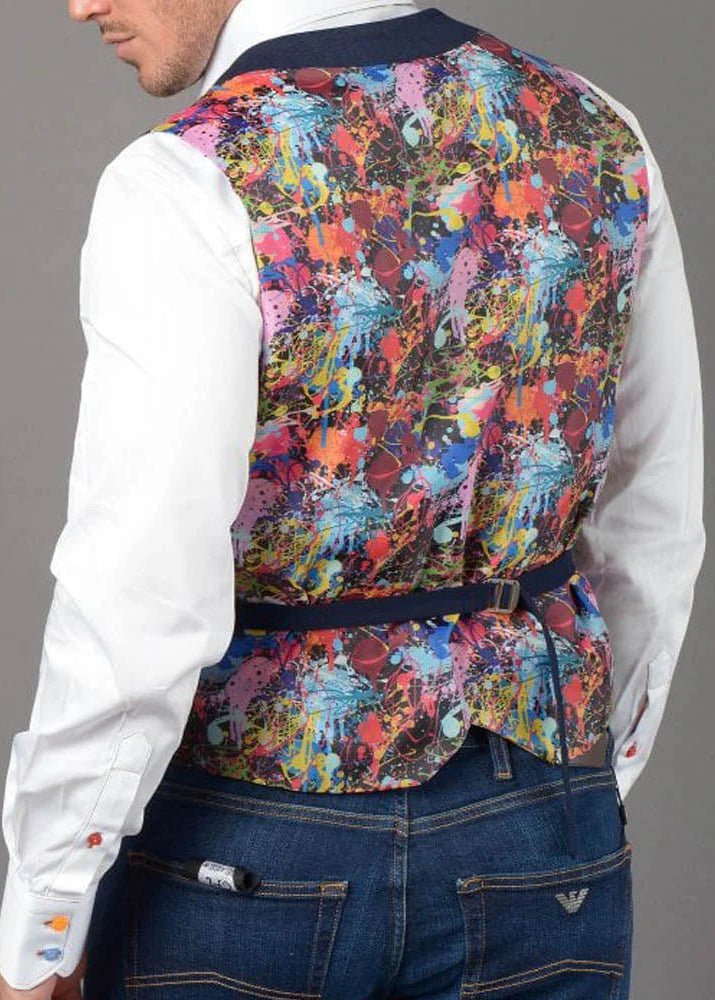 NAVY WAISTCOAT CL1919 - Claudio Lugli Shirts