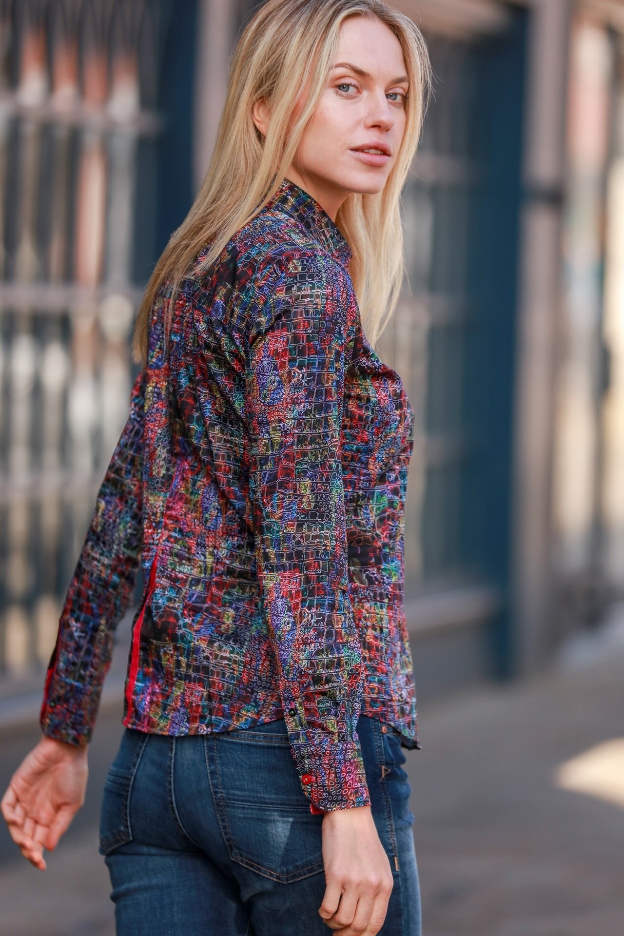 NEON CROC WOMENS PRINT SHIRT - Premium Men's Patterned Shirt by Claudio Lugli | Bold Design, Tailored Fit, Best Printed Shirts