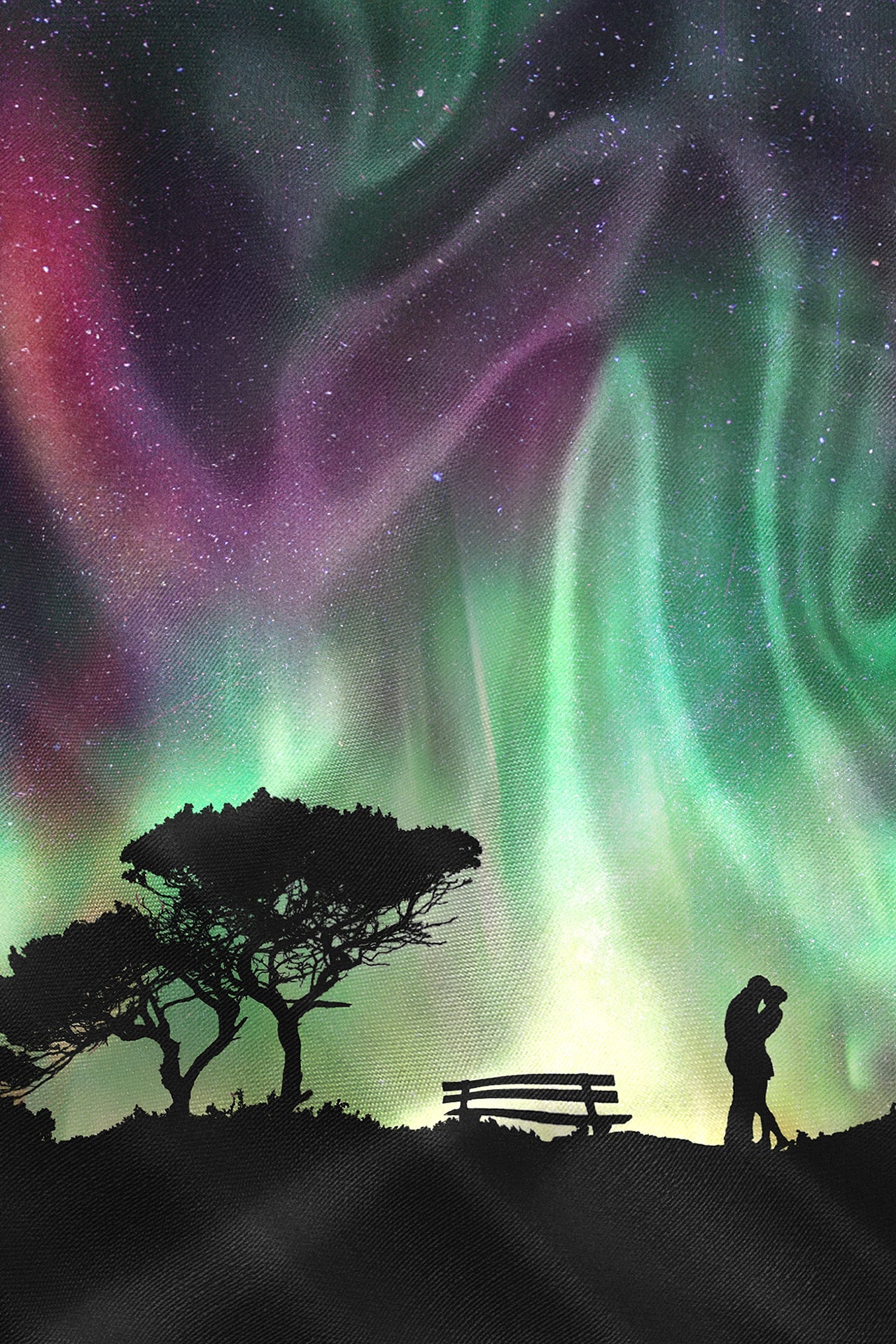 NORTHERN LIGHTS EVOLUTIONARY PLACEMENT PRINT SHIRT - Premium Men's Patterned Shirt by Claudio Lugli | Bold Design, Tailored Fit, Best Printed Shirts