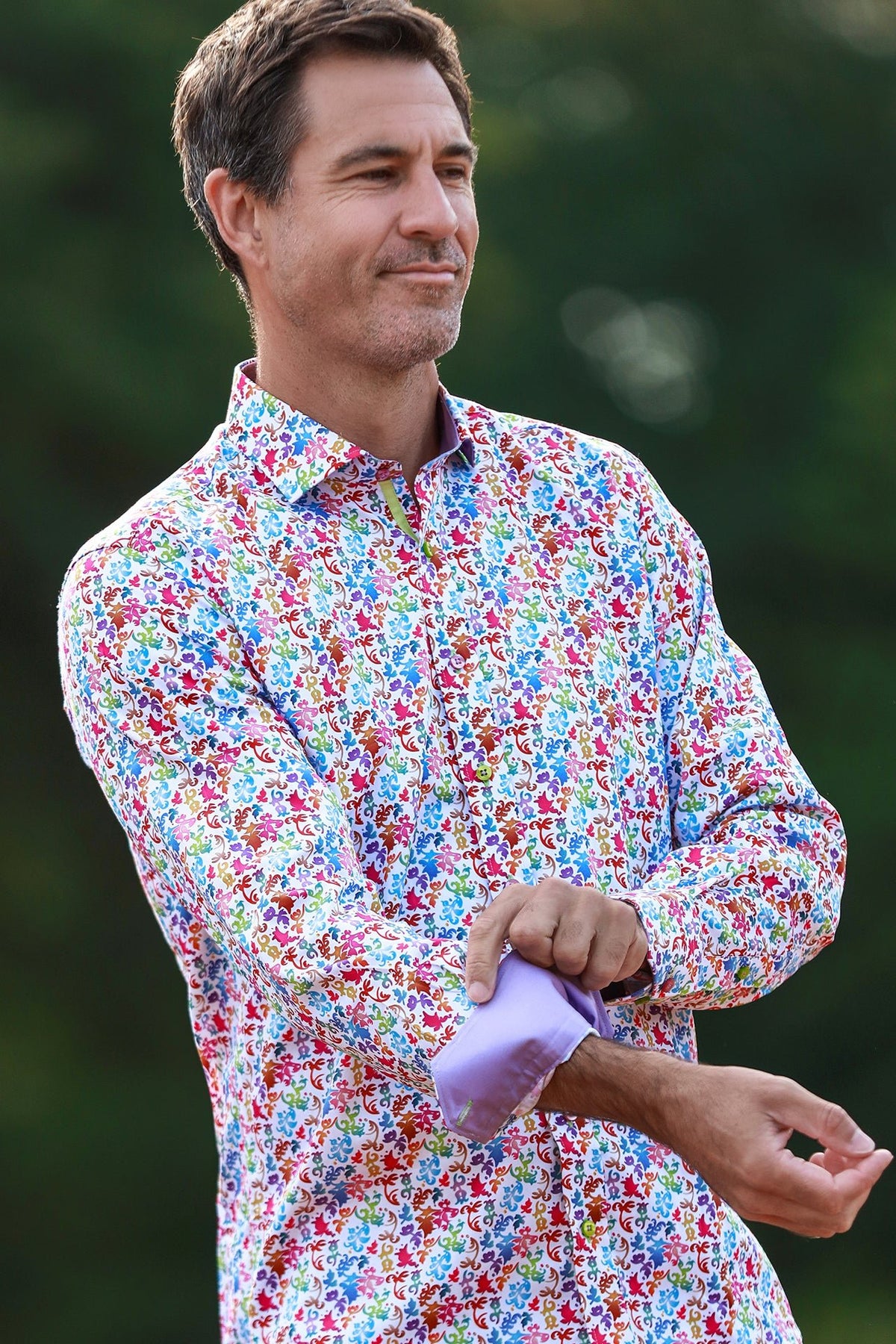 Ornamental Silhouette Print Shirt - Claudio Lugli Shirts
