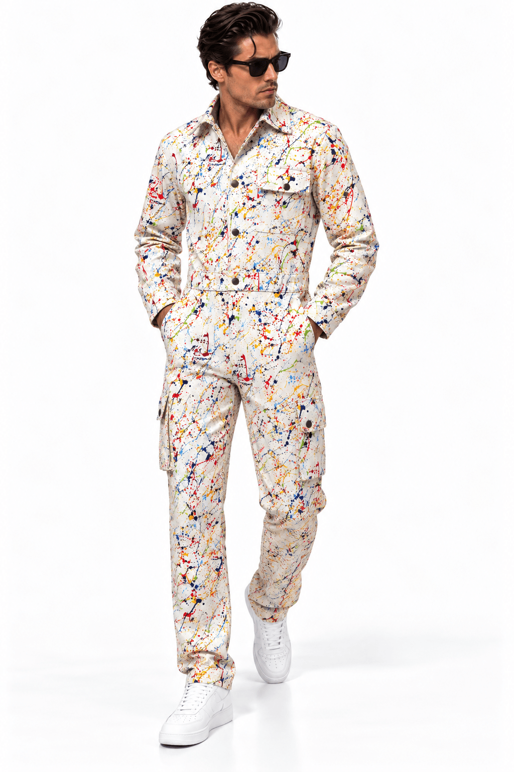 Paint Splattered Jumpsuit - Claudio Lugli Shirts