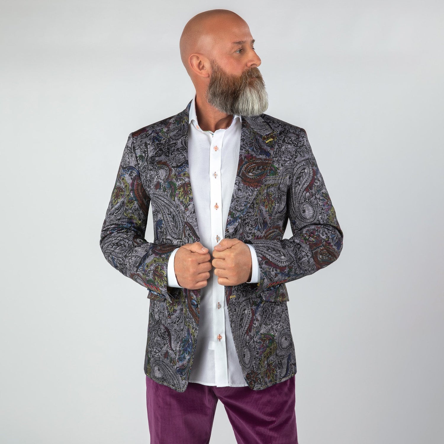 PAISLEY PRINTED JACKET - Claudio Lugli Shirts