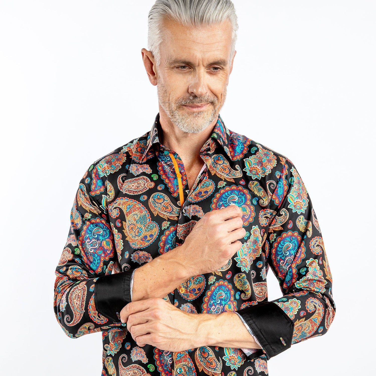 PAISLEY UNIVERSE PRINT SHIRT - Premium Men's Patterned Shirt by Claudio Lugli | Bold Design, Tailored Fit, Best Printed Shirts