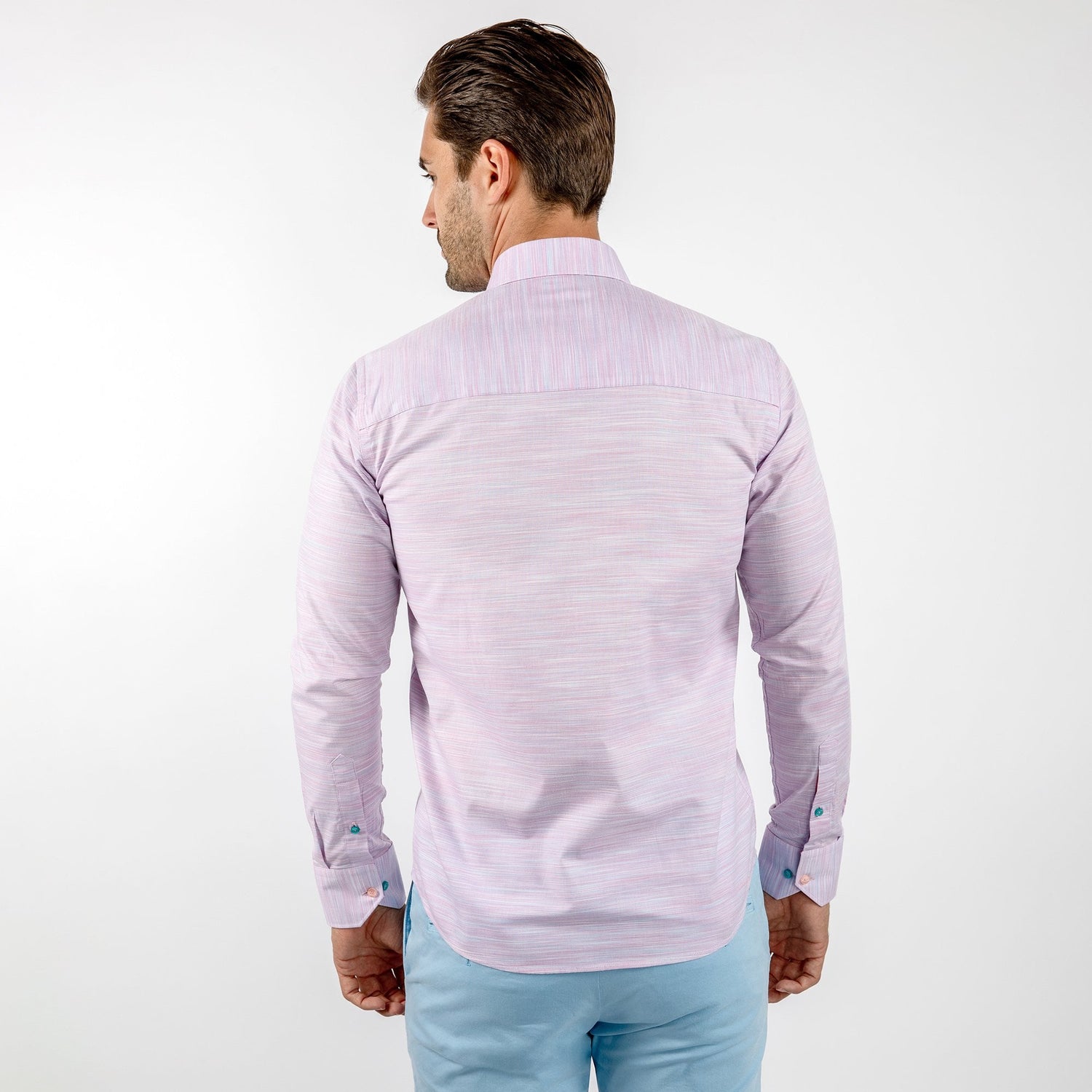 PALE FAINT SHADING CLASSIC SHIRT - Premium Men's Patterned Shirt by Claudio Lugli | Bold Design, Tailored Fit, Best Printed Shirts