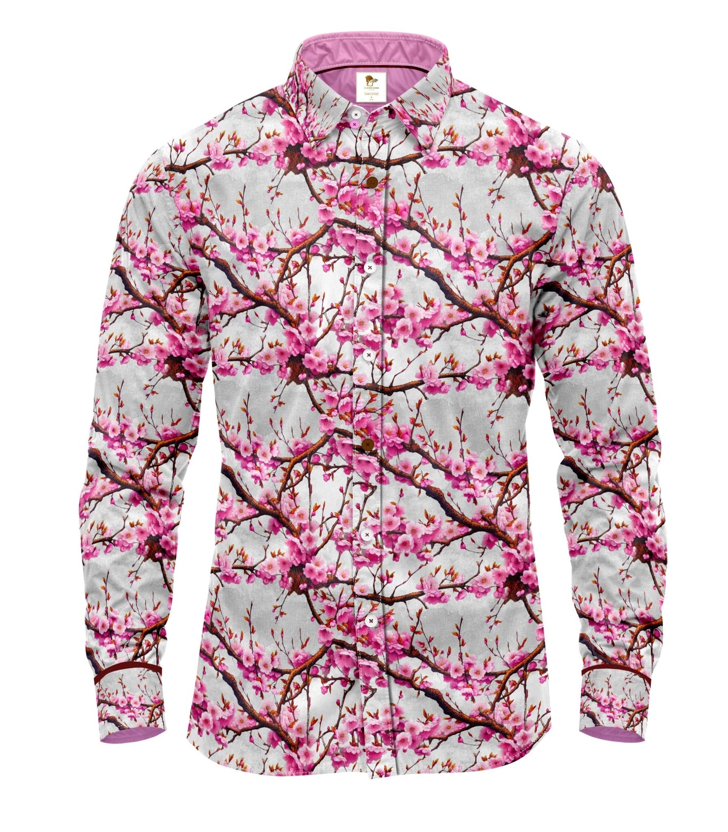 PLUM BLOSSOM PRINT SHIRT - Claudio Lugli Shirts